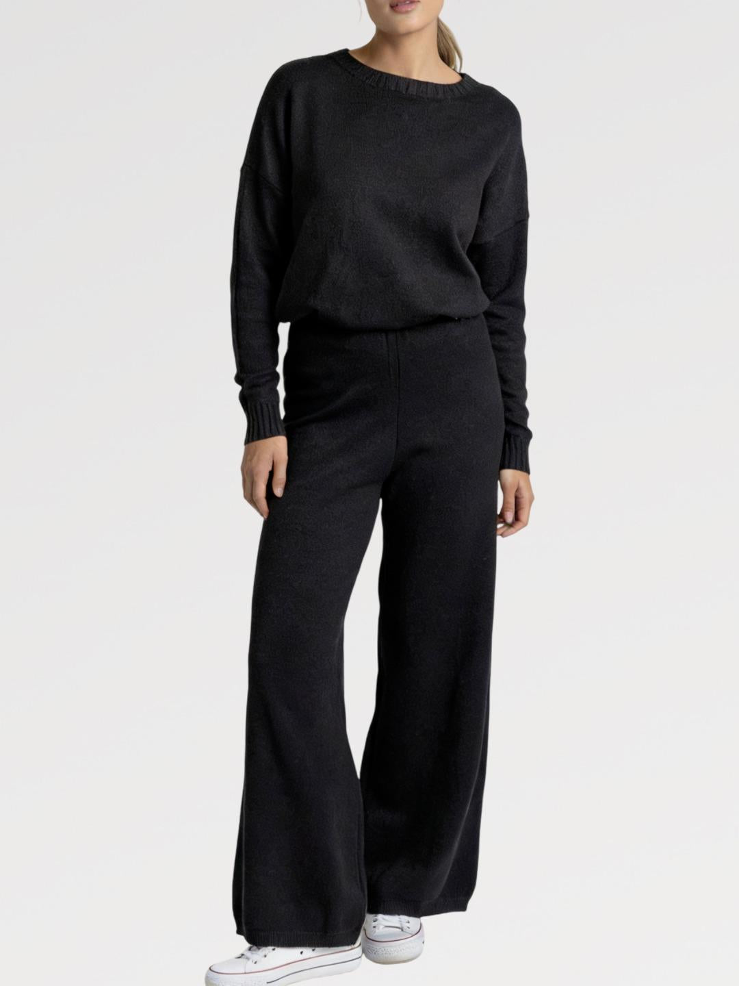 Completo Comfort Luxe in Maglieria - Made in Italy Set Lounge Casual Set Di Abbigliamento Coordinato