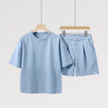 【Lady First】Set SOFIA Bermuda e T-Shirt Oversize Made in Italy Cotone Viscosa
