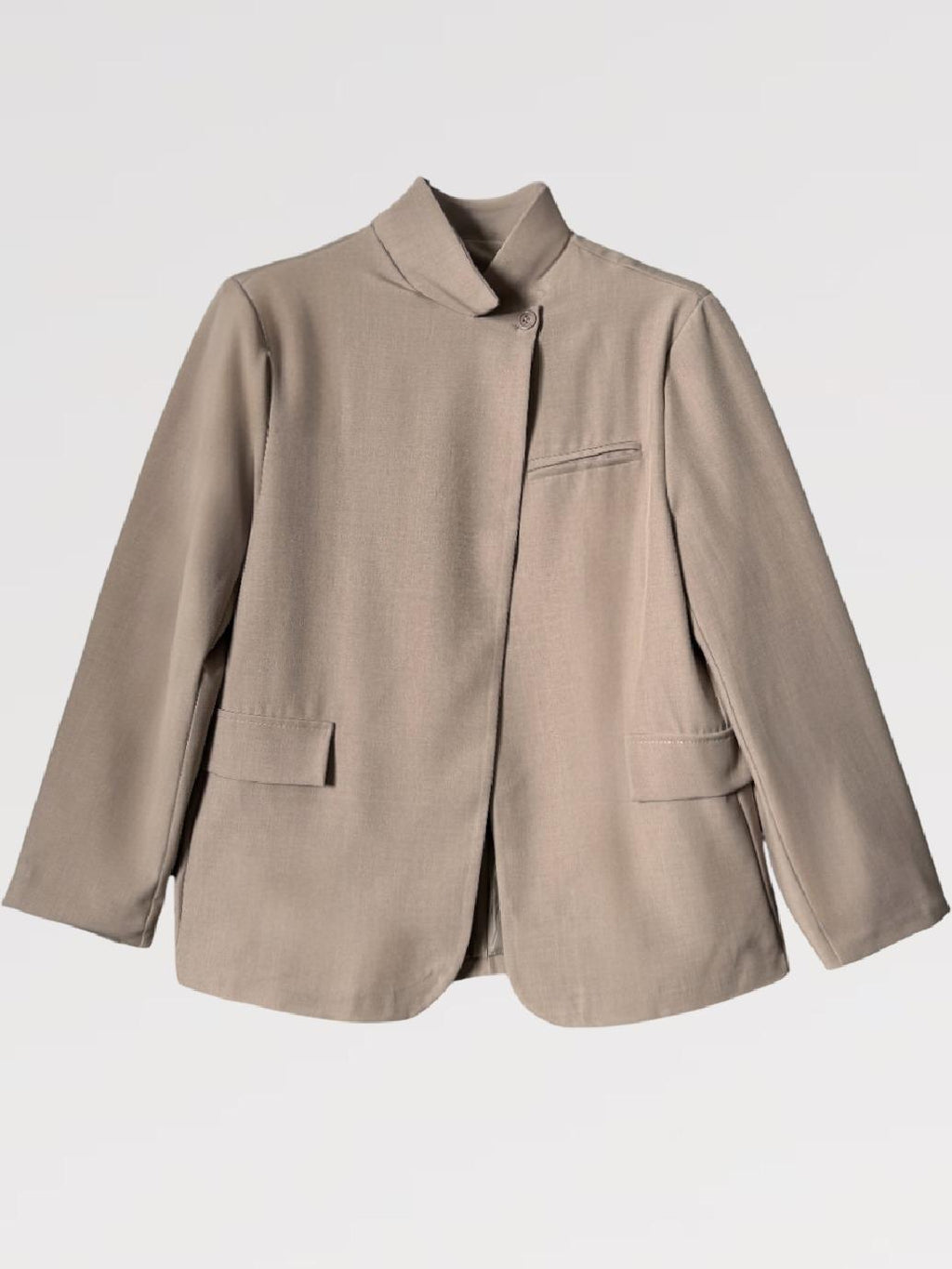 Blazer One Button Over Minimal Nero  – Made in Italy vestibilita' over