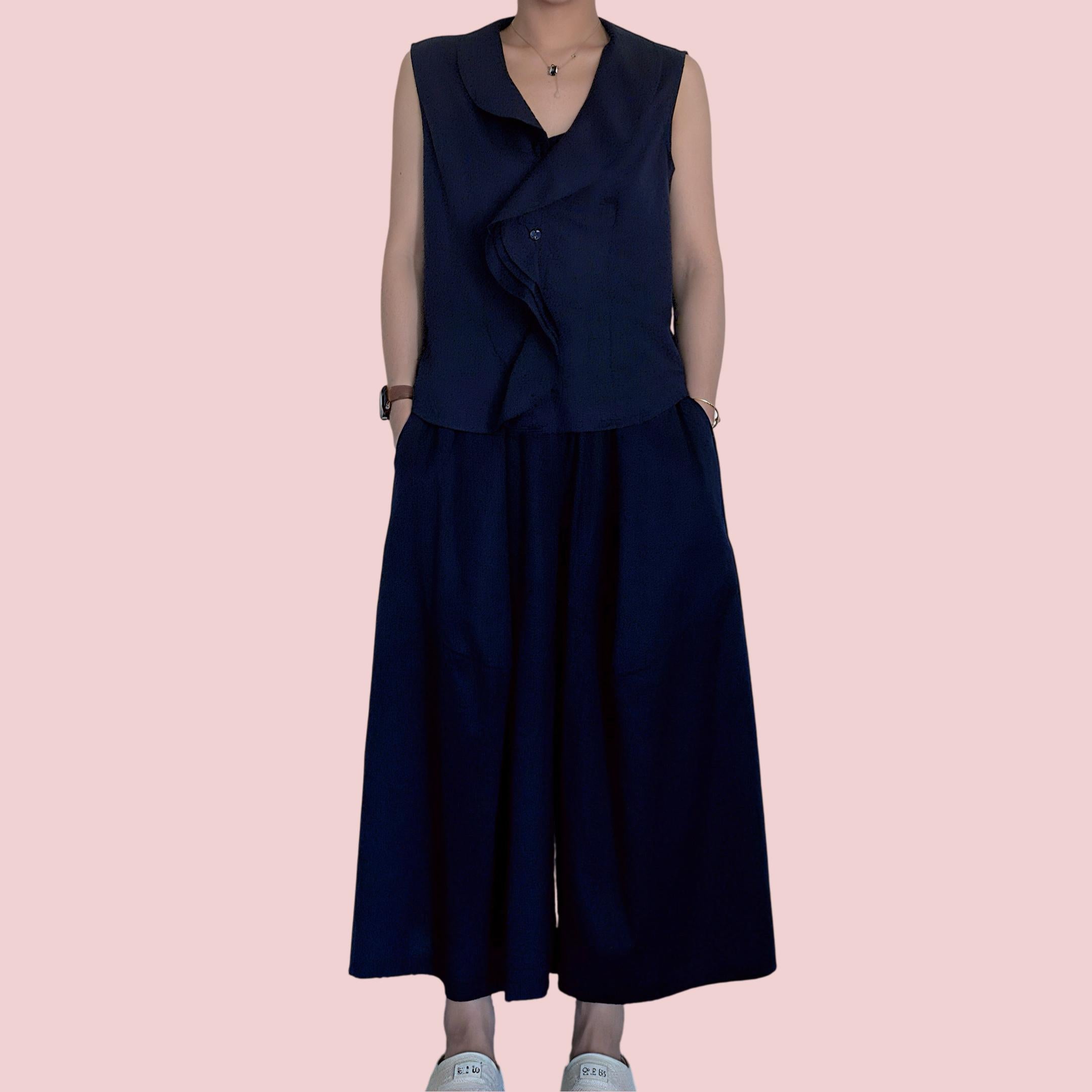 Completo in cotone "Onde chic" - Coordinato set 2 pezzi - Made in Italy