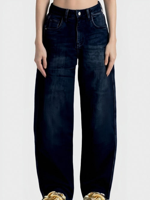 Schwarze Baloon-Jeans, Balloon Fit „Midnight Volume“ Winter