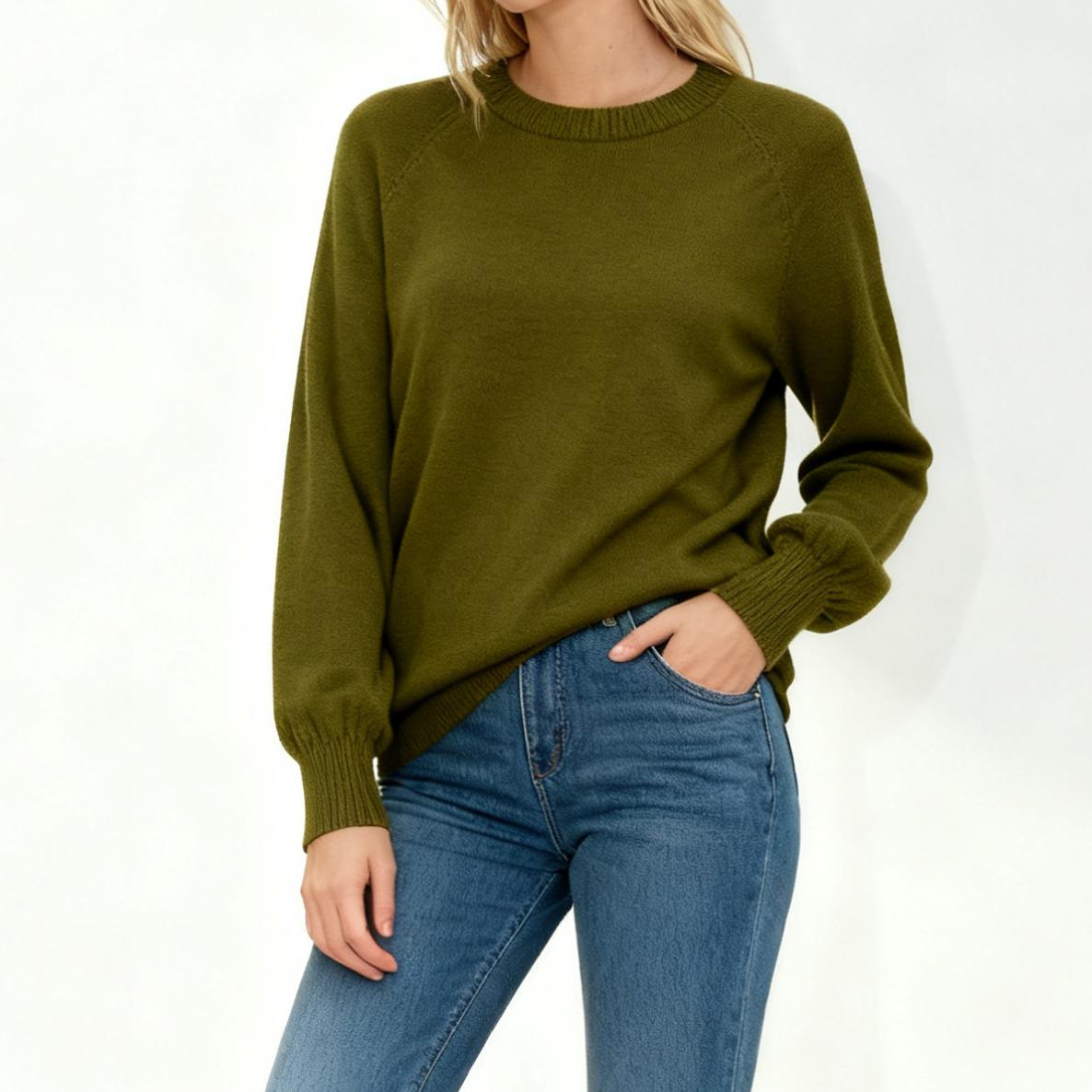 Maglia basic girocollo in viscosa - Made in Italy