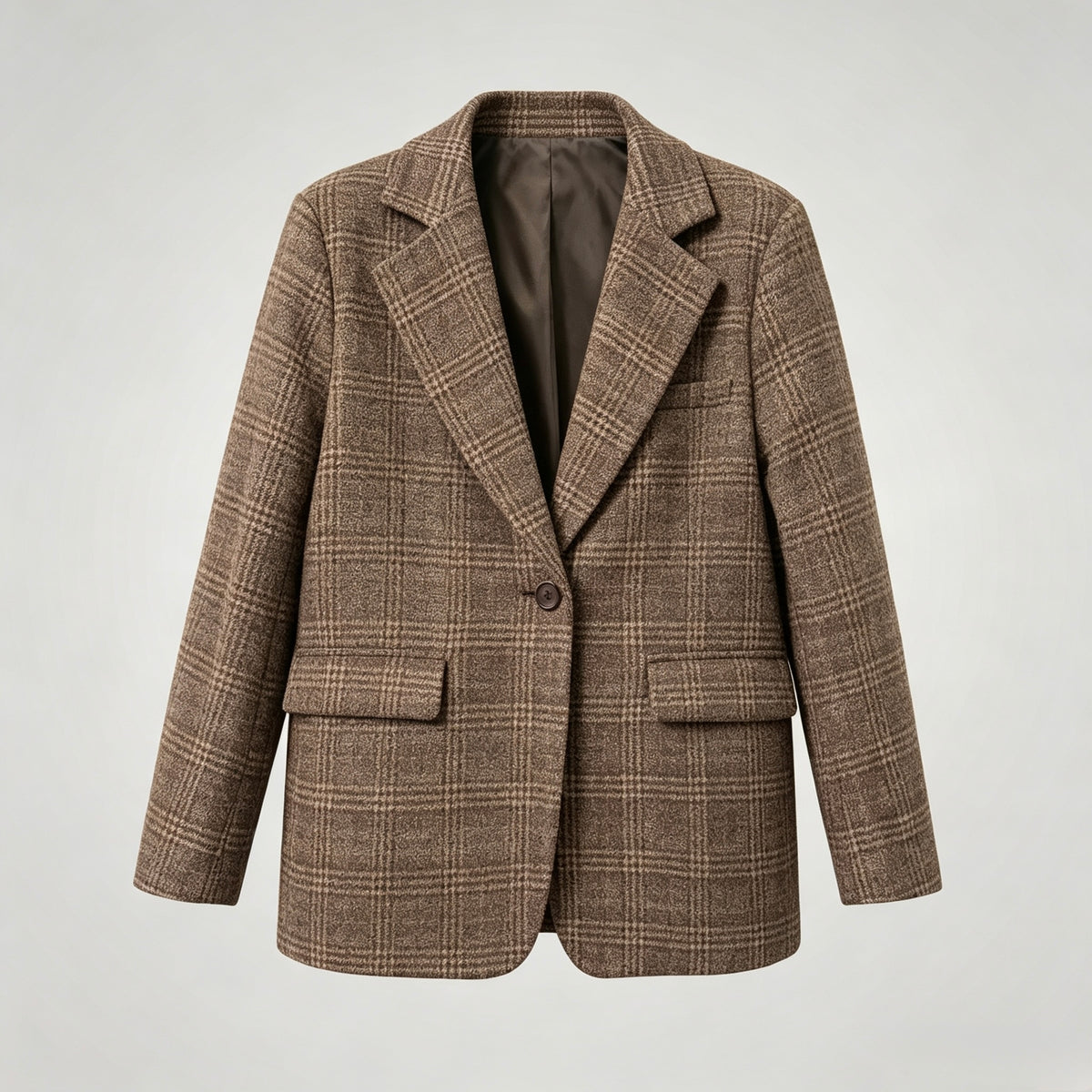 【Lady First】Blazer Monica oversize a quadri  | Giacca donna made in Italia