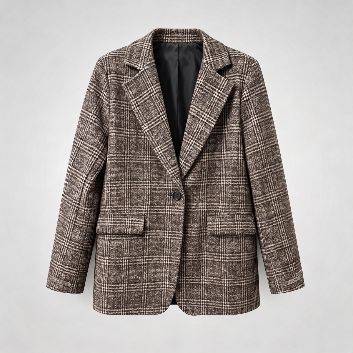 【Lady First】Blazer Vittoria Misto Lana fantasia pois e fiocchetti, oversize Made in Italy