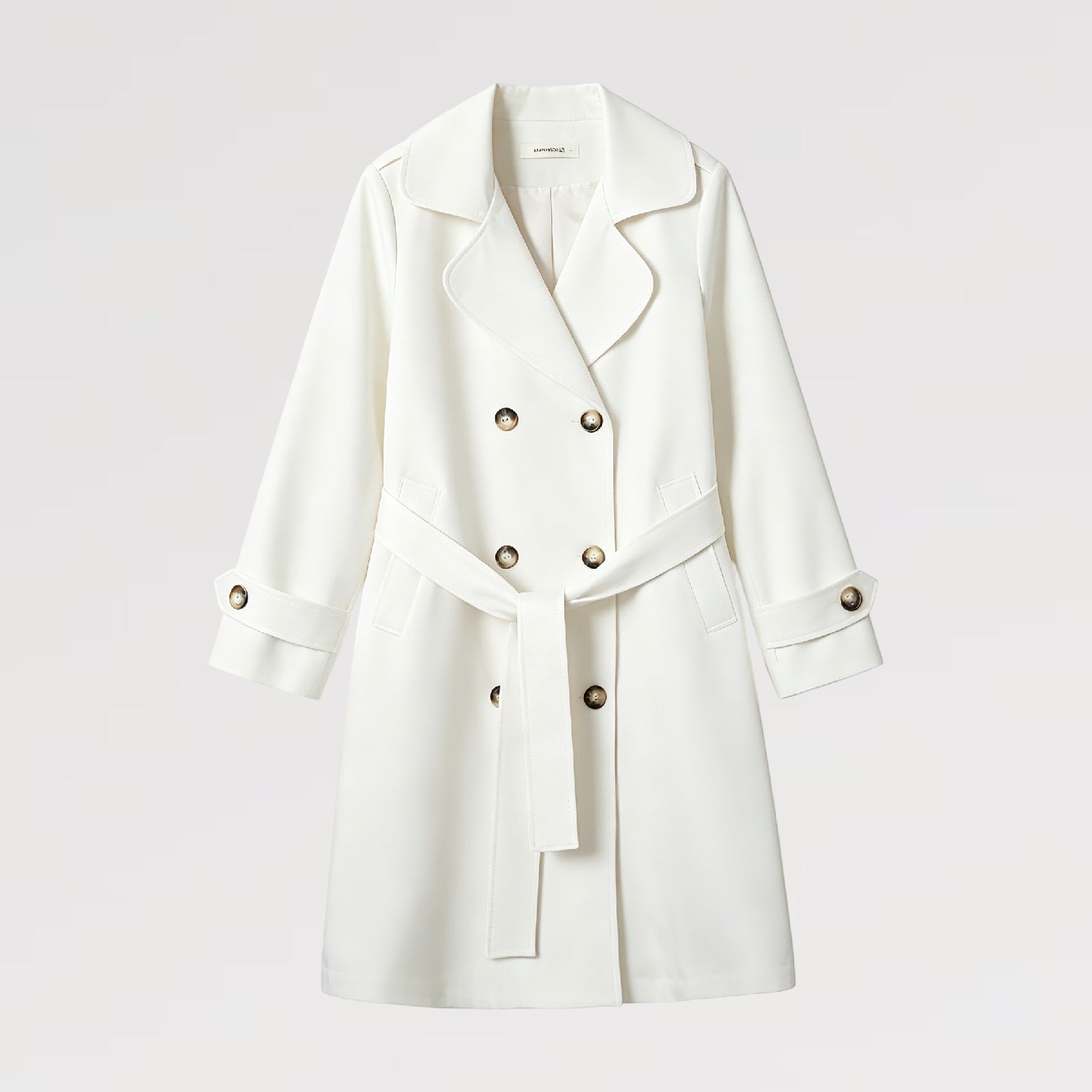 【Lady First】Trench Coat Elegance - Made in Italy - Eleganza Italiana con Stile Distintivo e Design Affascinante Sette Colori Eleganti Cuffia