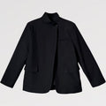 Blazer One Button Over Minimal Nero  – Made in Italy vestibilita' over
