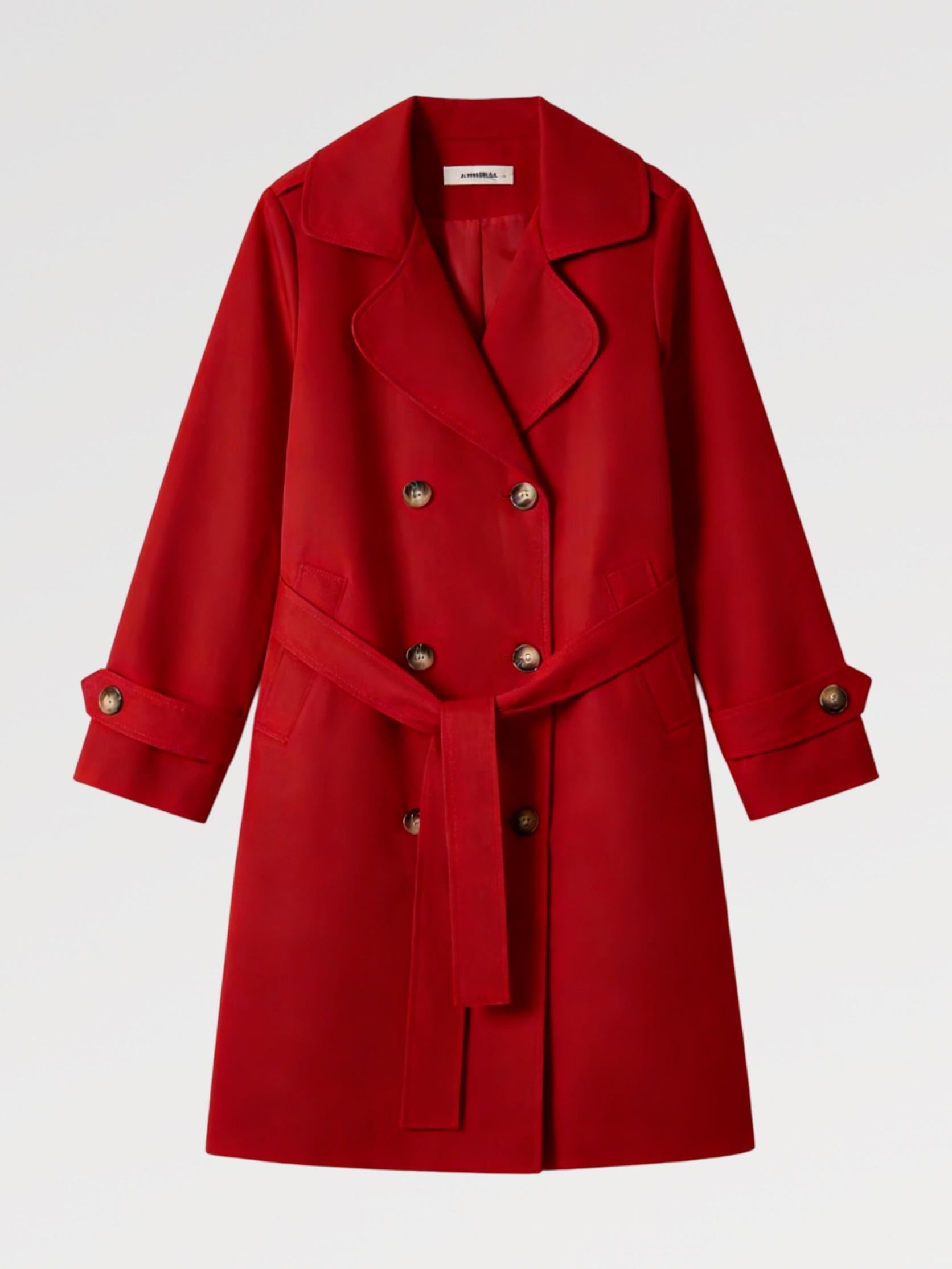 Trench Coat Elegance - Made in Italy - Eleganza Italiana con Stile Distintivo e Design Affascinante Sette Colori Eleganti Cuffia