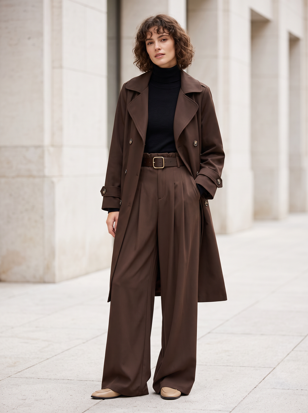 【Lady First】Trench Coat Elegance - Made in Italy - Eleganza Italiana con Stile Distintivo e Design Affascinante Sette Colori Eleganti Cuffia