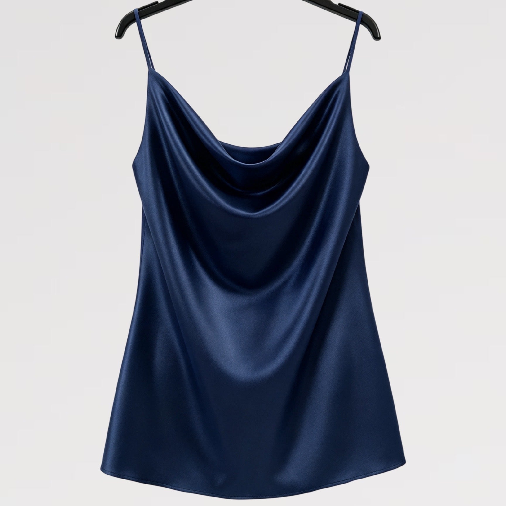 【Lady First】Canotta FLAVIA  a collo cadente, tessuto opaco, - Made in Italy
