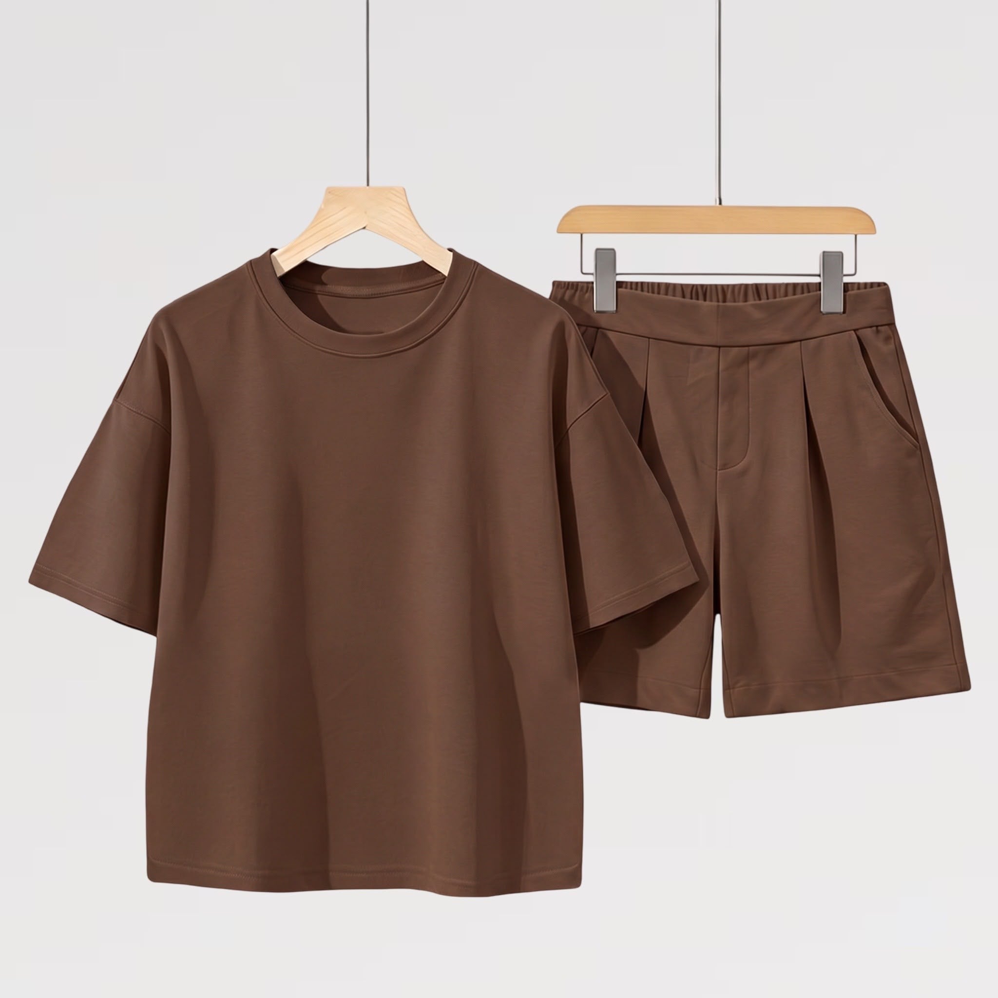 【Lady First】Set SOFIA Bermuda e T-Shirt Oversize Made in Italy Cotone Viscosa