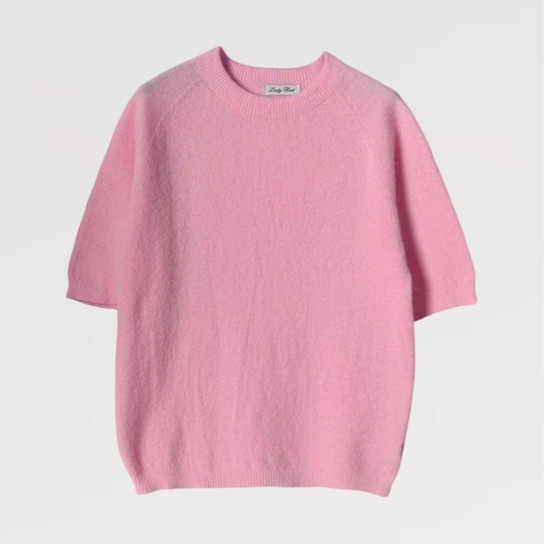 Maglia Nuvola Soft Made in Italy - Maglia a Manica Corta in Filato Morbido e Soffice - Ideale per Mezza Stagione o Sotto Giacca - Larghezza 96 cm, Lunghezza 60 cm - Promozione Speciale: 2 Pezzi con 20% Sconto e Spedizione Gratuita