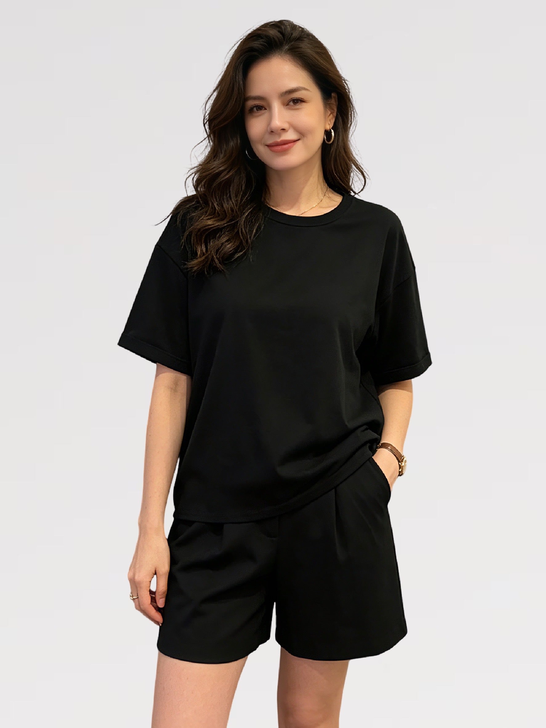 Set Estivo Oversize Made in Italy Cotone Viscosa-LADY FIRST