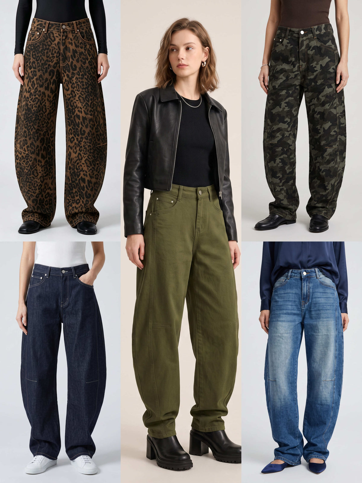 【Lady First】Jeans Balloon Julia Donna in cotone elastico