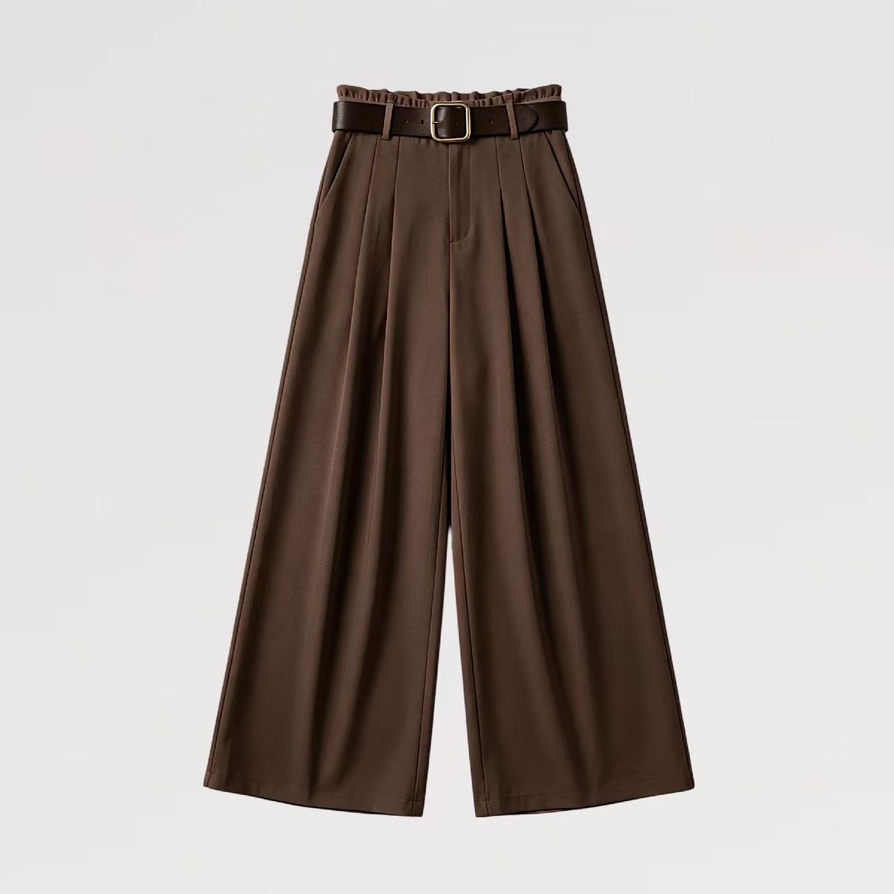Pantalone Palazzo con Cintura in Vita - Made in Italy