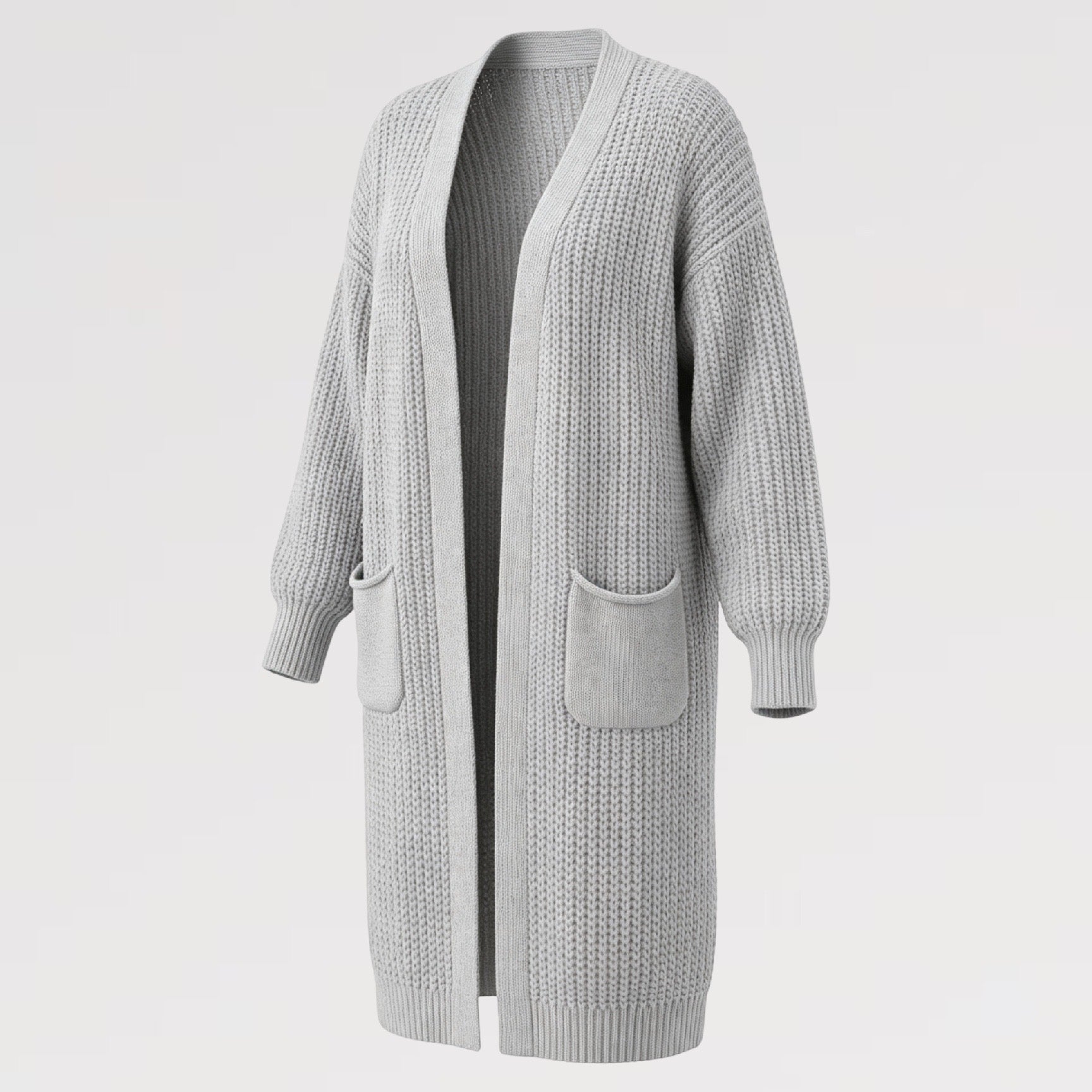 【Lady First】Maxi Cardigan MARA Comfort Soft Style  – Made in Italy