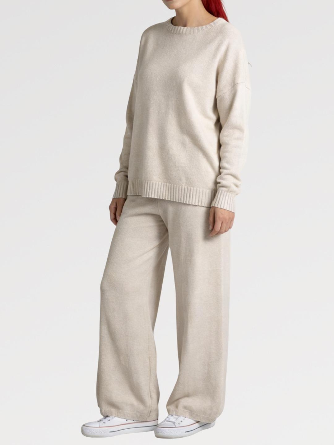 Completo Comfort Luxe in Maglieria - Made in Italy Set Lounge Casual Set Di Abbigliamento Coordinato