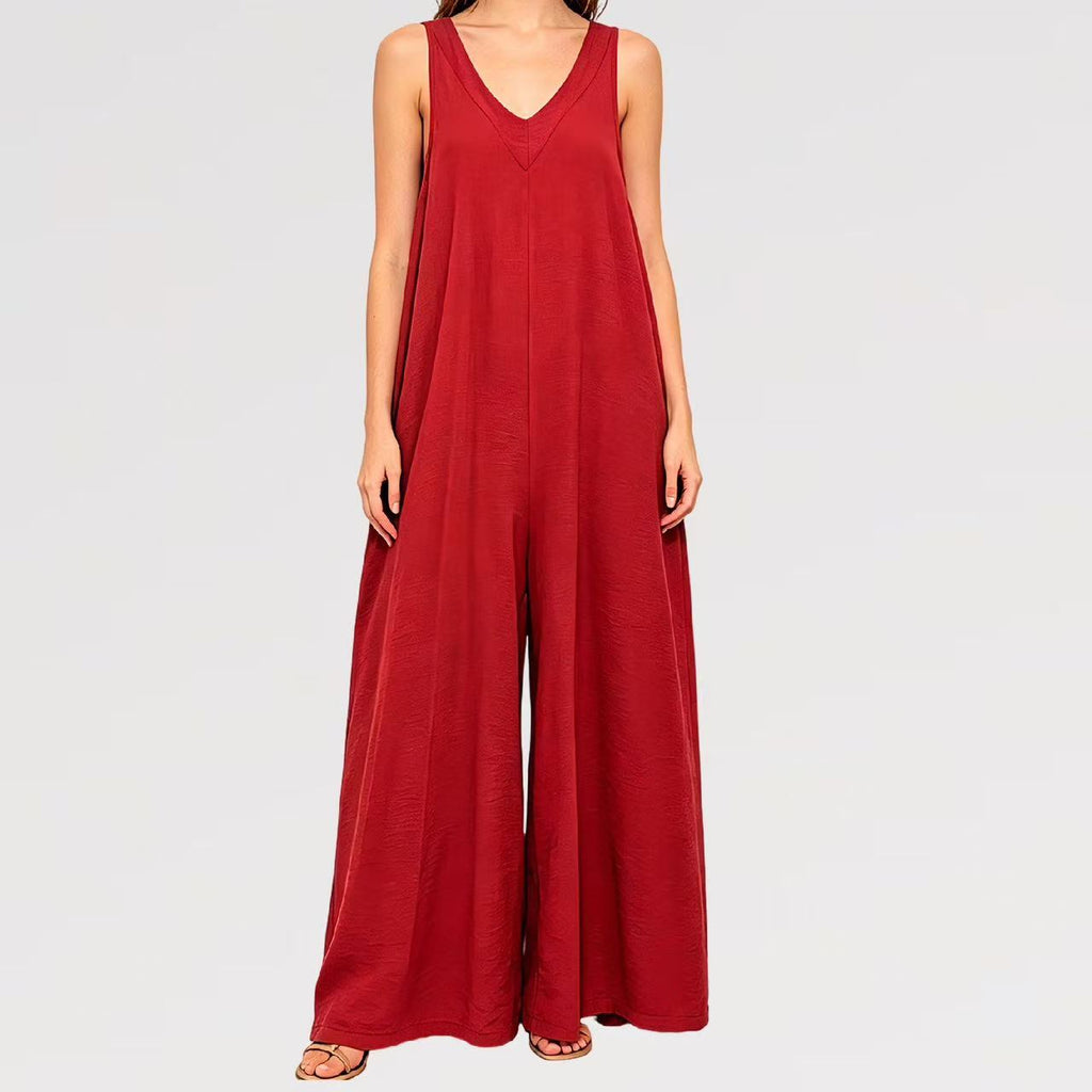 【Lady First】Tuta Infinity Flow – Jumpsuit Palazzo Viscosa - Made in Italy