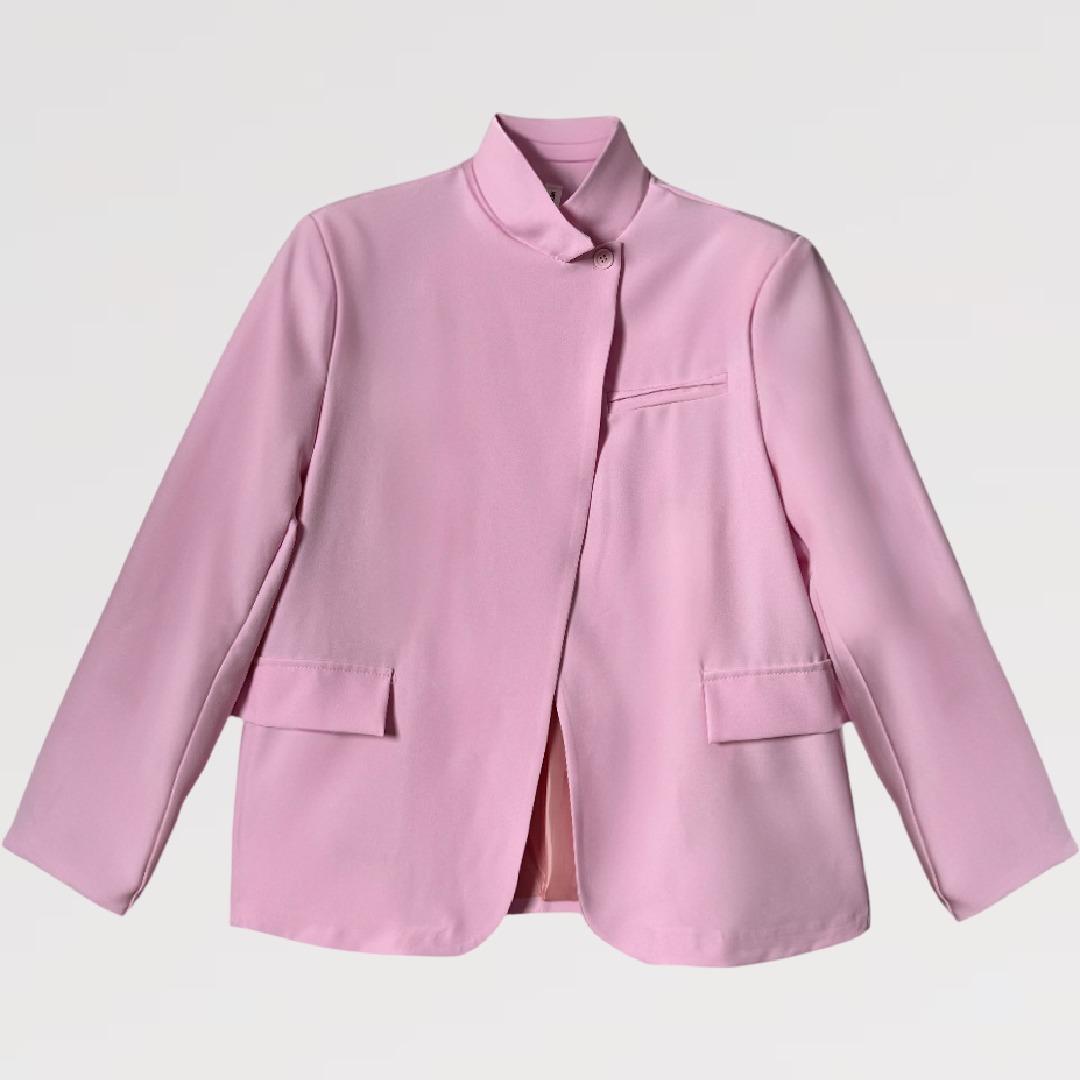 Blazer One Button Over Minimal Nero  – Made in Italy vestibilita' over