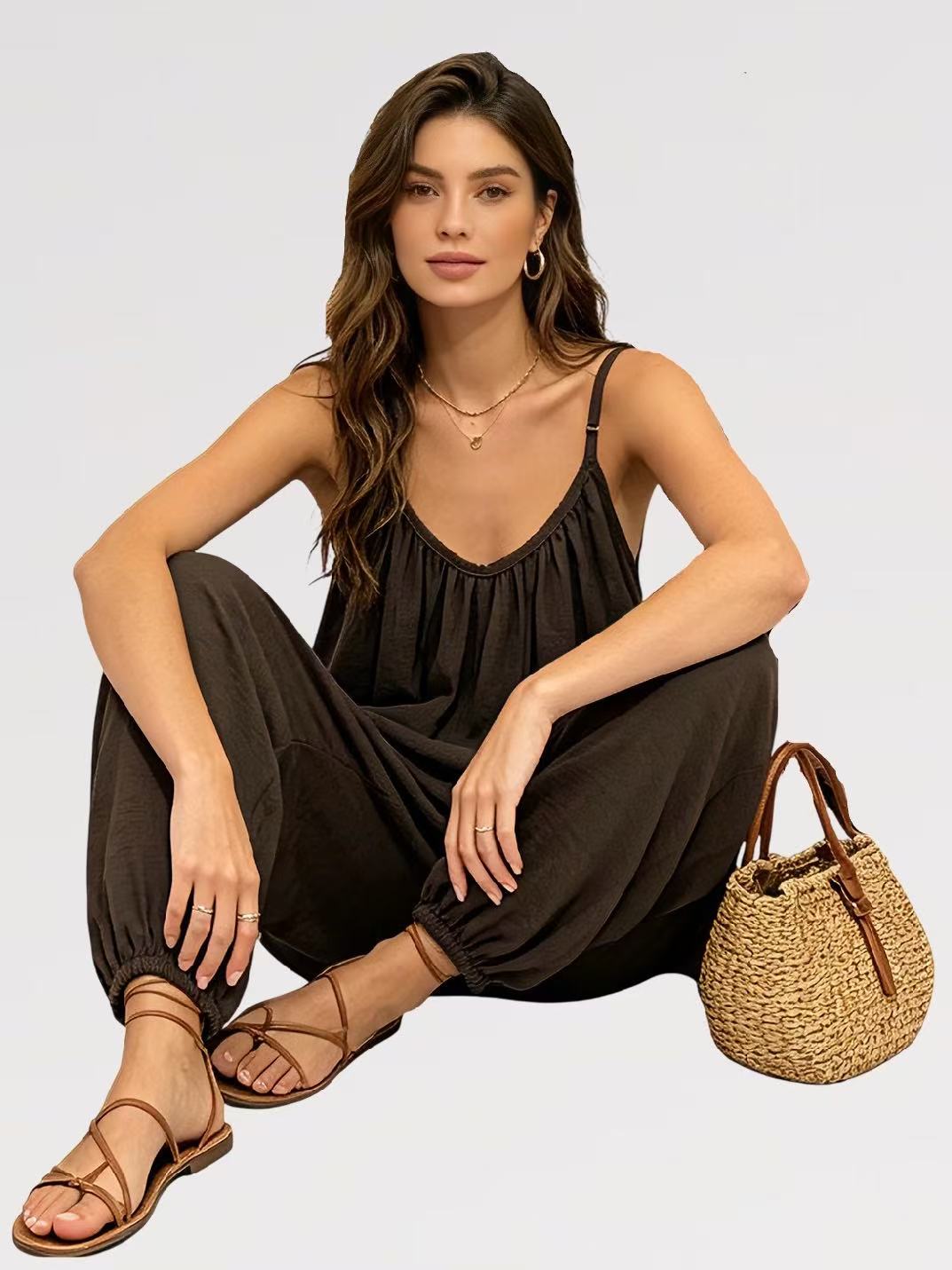 Tuta Boho Breeze – Jumpsuit Morbida - viscosa - Made in Italy