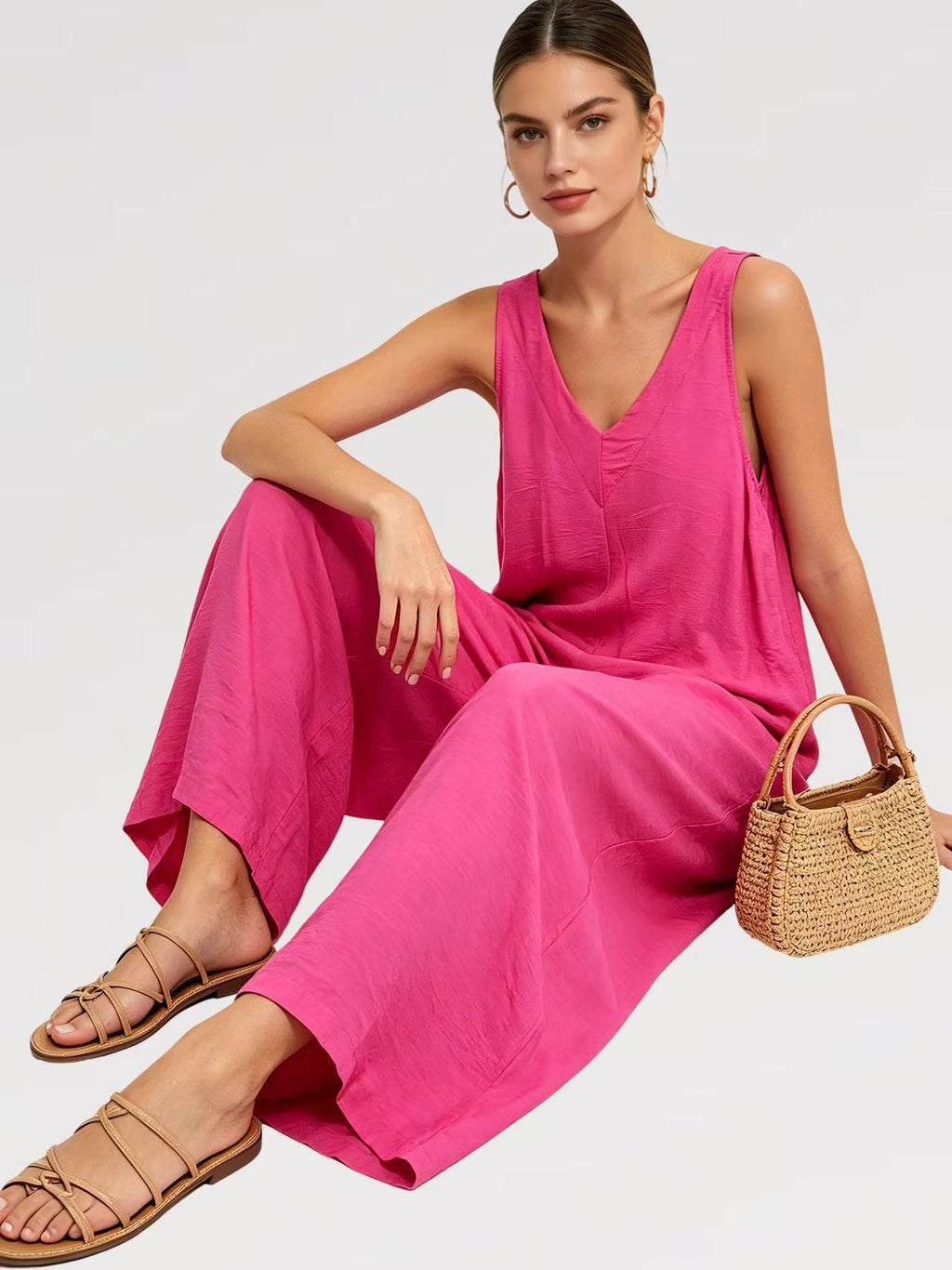 Tuta Infinity Flow – Jumpsuit Palazzo Viscosa - Made in Italy