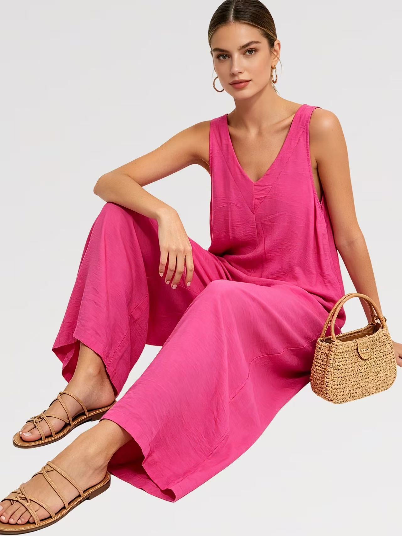 Tuta Infinity Flow – Jumpsuit Palazzo Viscosa - Made in Italy