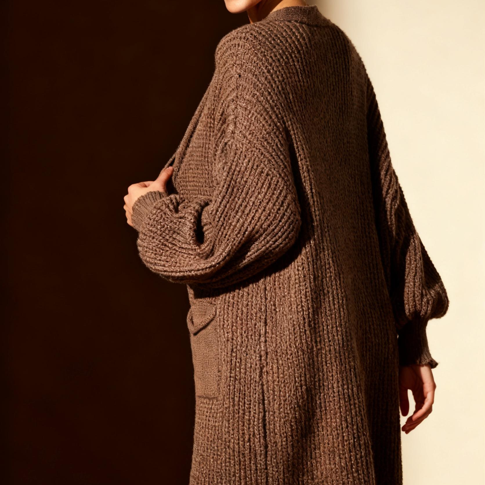 Maxi Cardigan Comfort Soft Style  – Made in Italy