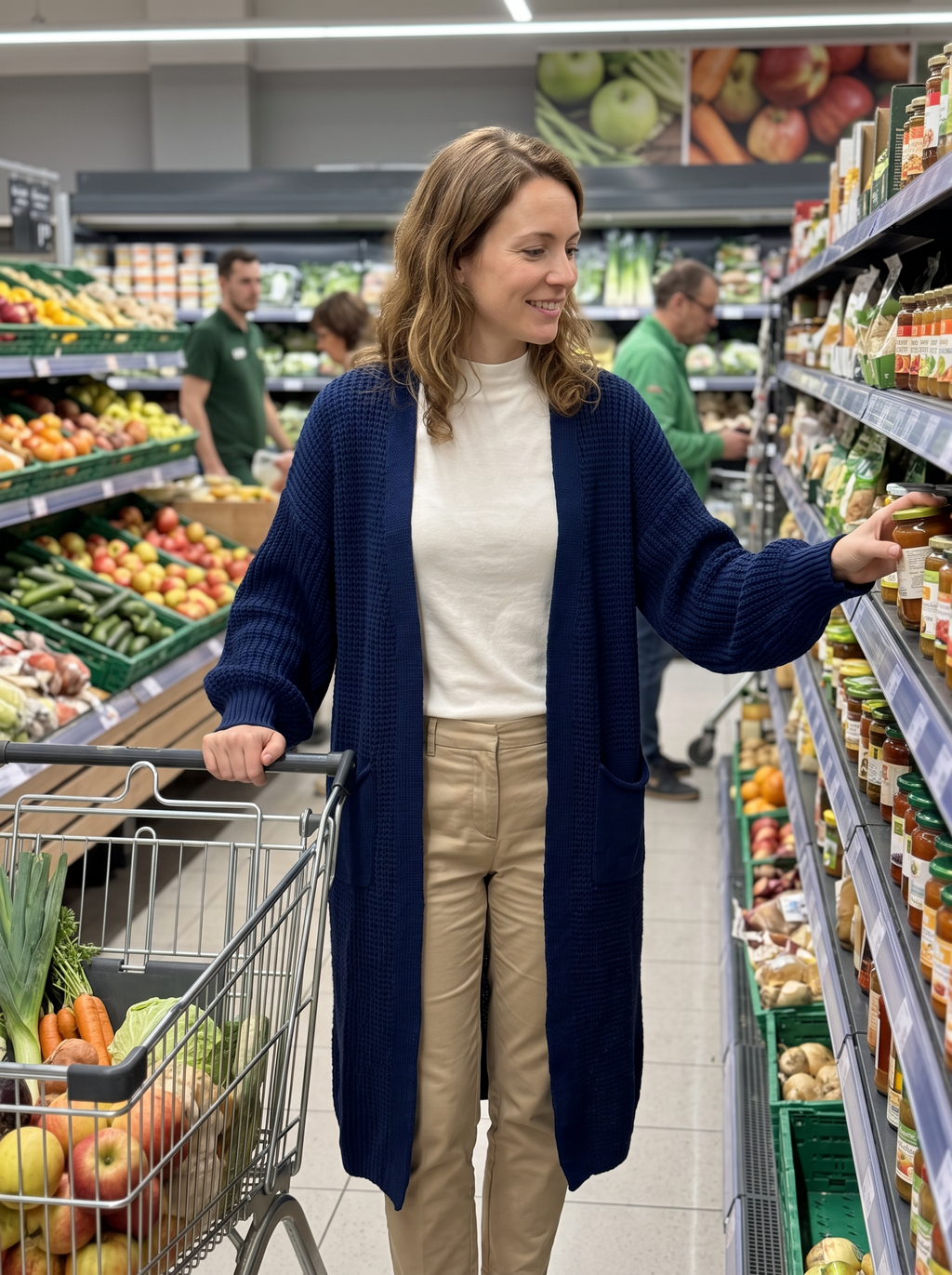 【Lady First】Maxi Cardigan MARA Comfort Soft Style – Made in Italy