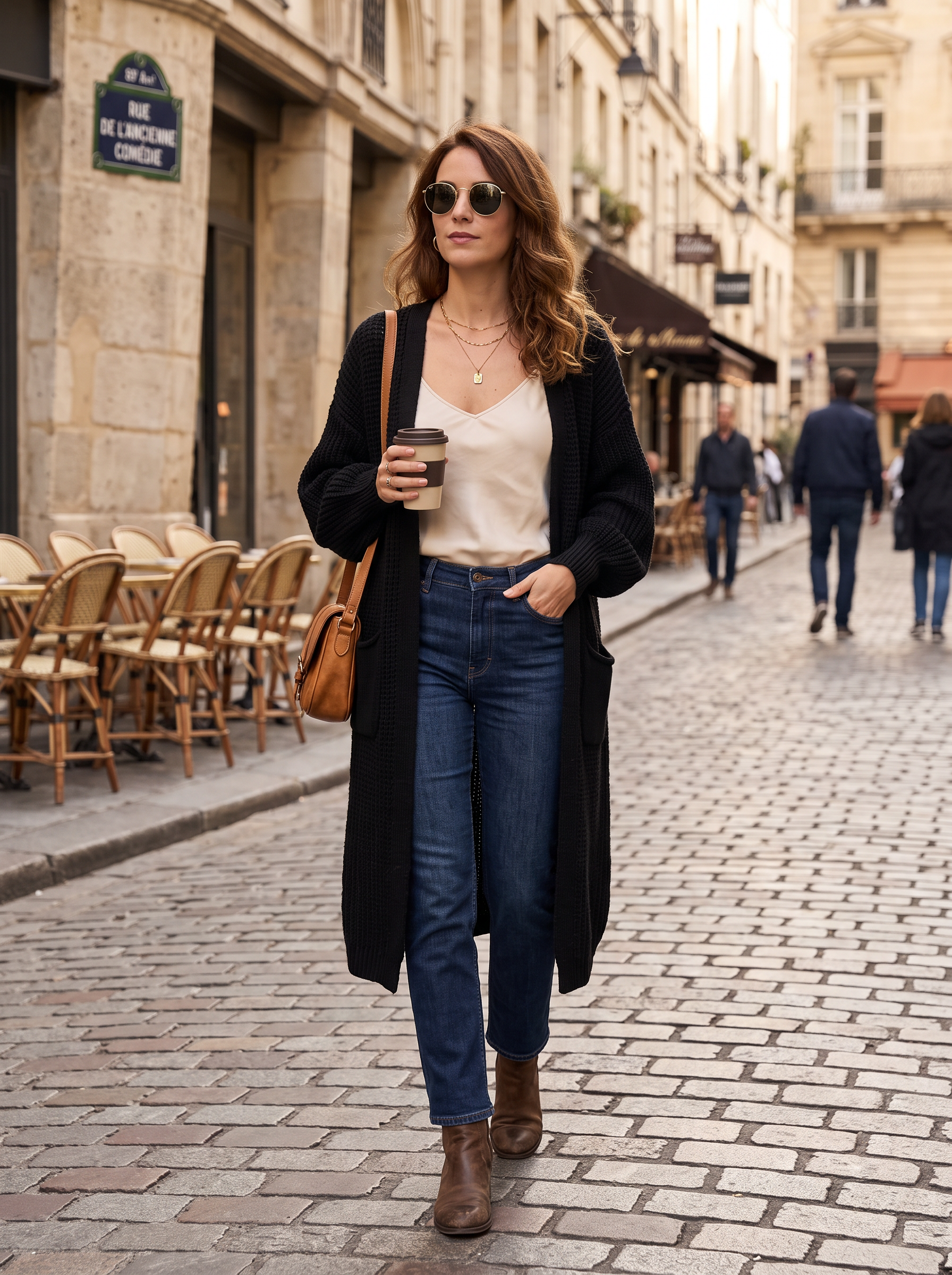 【Lady First】Maxi Cardigan MARA Comfort Soft Style – Made in Italy