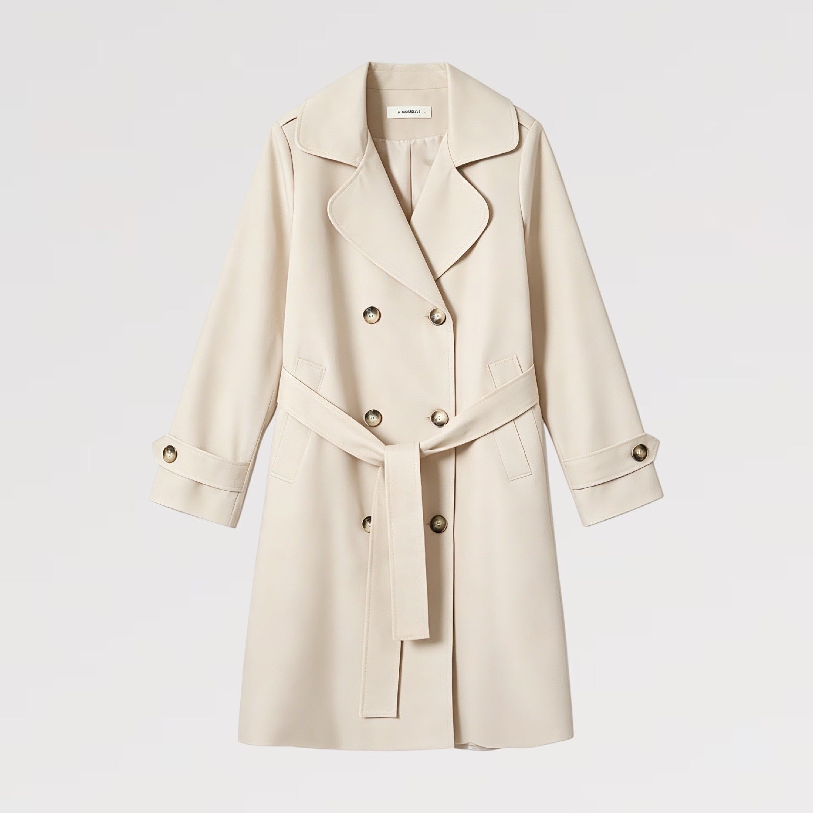 【Lady First】Trench Coat Elegance - Made in Italy - Eleganza Italiana con Stile Distintivo e Design Affascinante Sette Colori Eleganti Cuffia