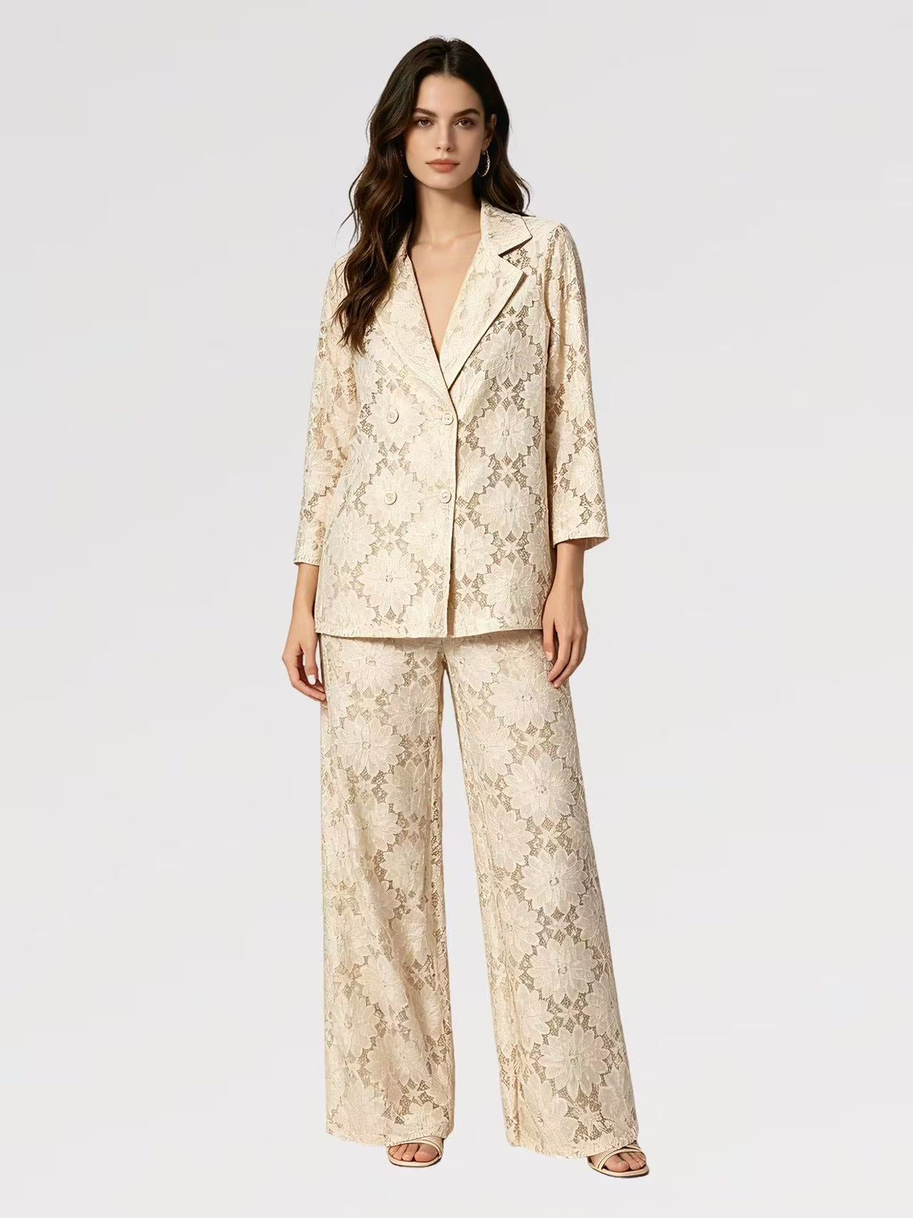 Completo Tailleur in Pizzo - Made in Italy
