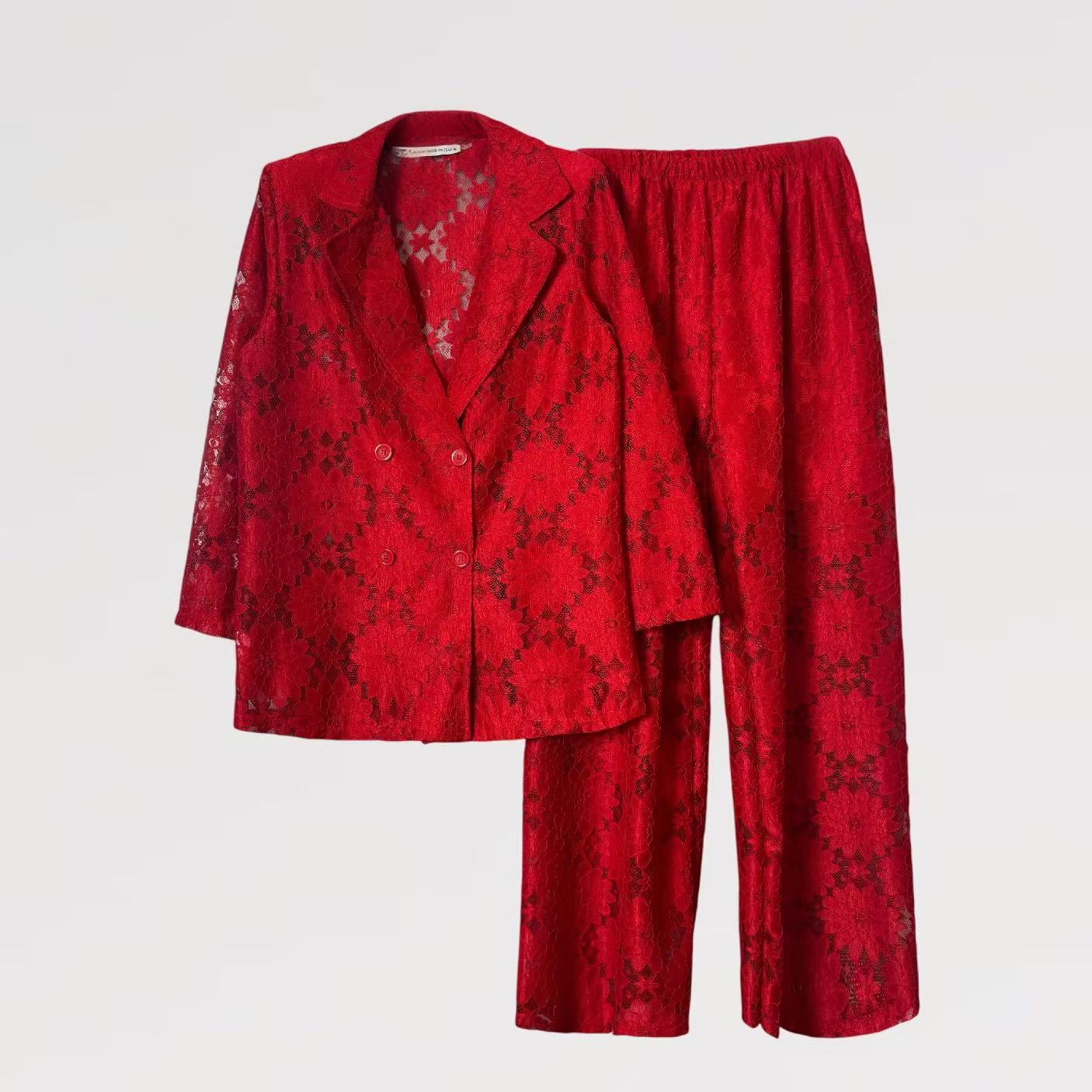 【Lady First】Completo Tailleur in Pizzo - Made in Italy