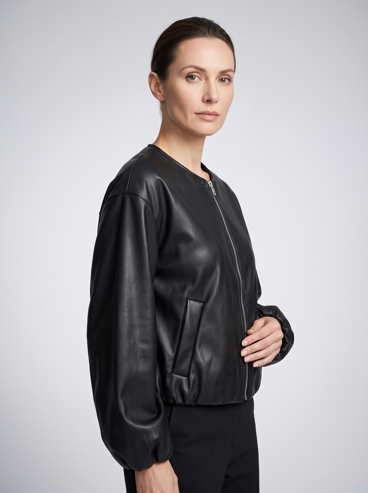 【Lady First】Giacca ecopelle Greta – Made in Italy