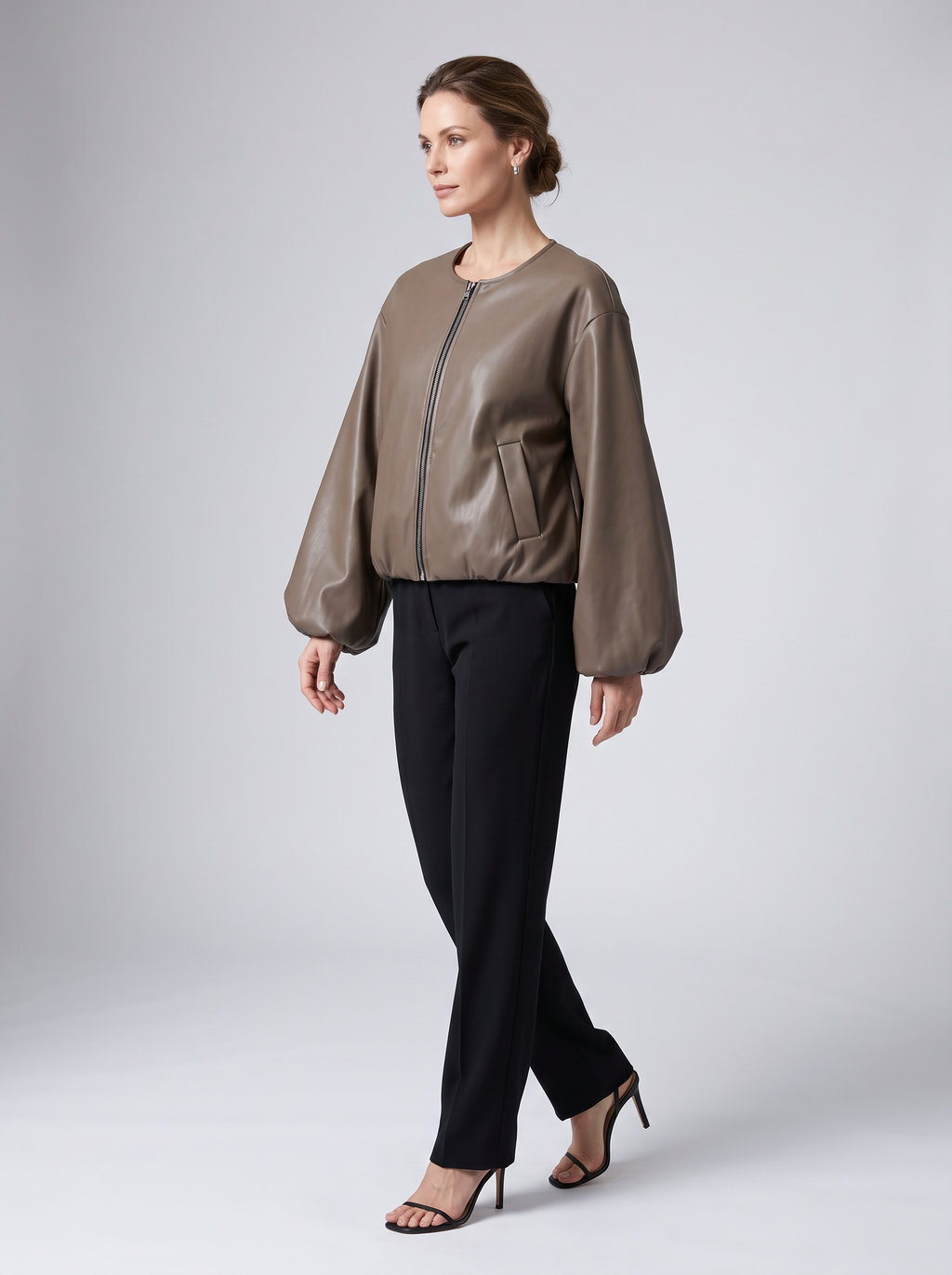 【Lady First】Giacca ecopelle Greta – Made in Italy