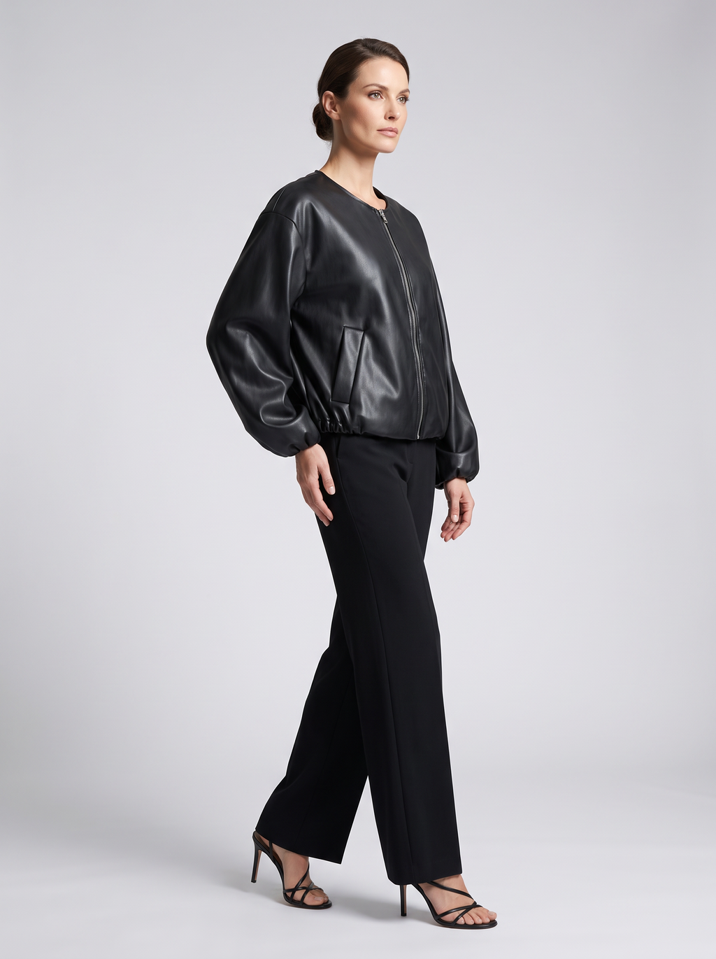 【Lady First】Giacca ecopelle Greta – Made in Italy