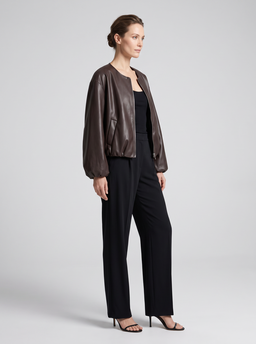 【Lady First】Giacca ecopelle Greta – Made in Italy