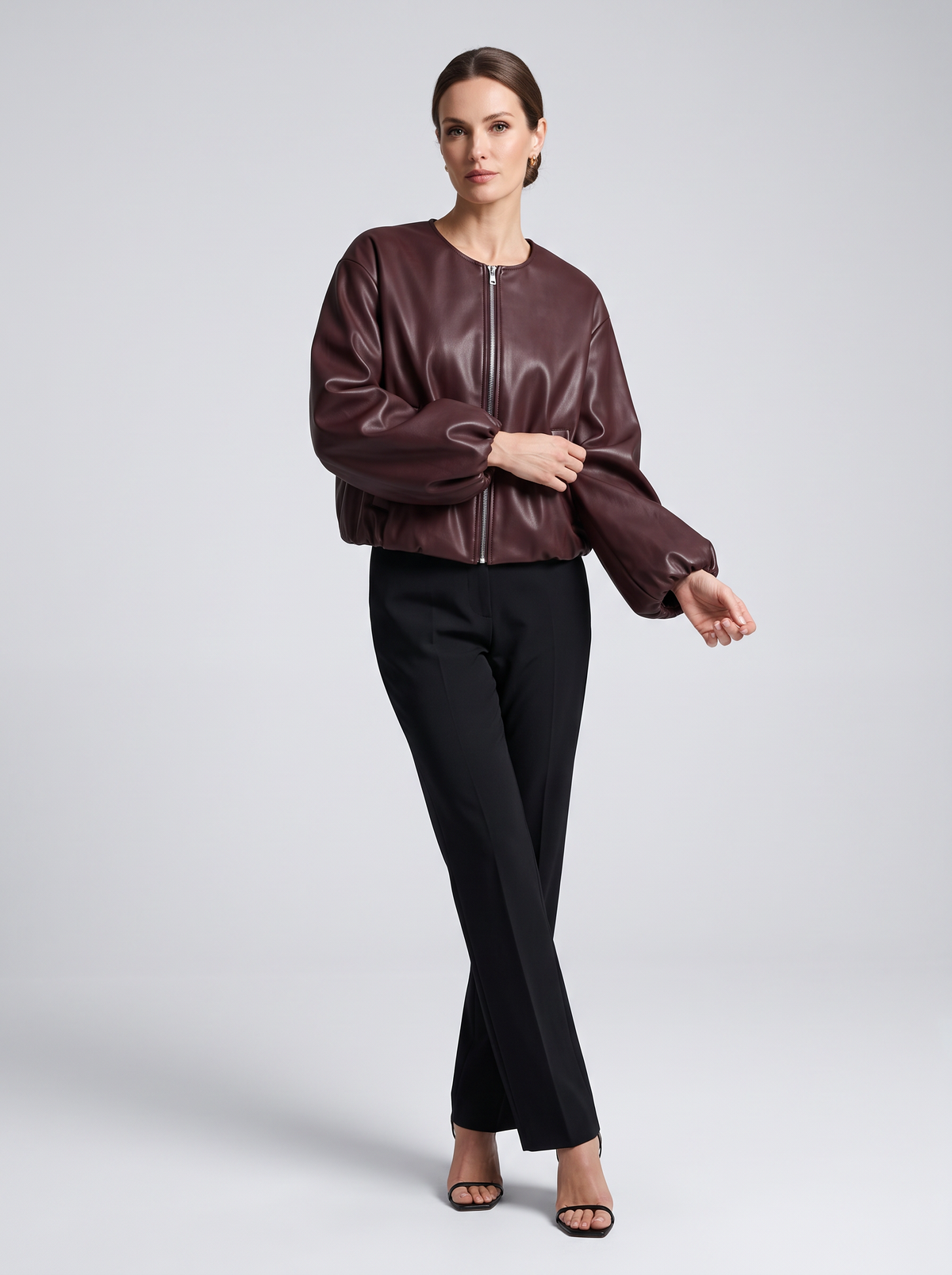 【Lady First】Giacca ecopelle Greta – Made in Italy