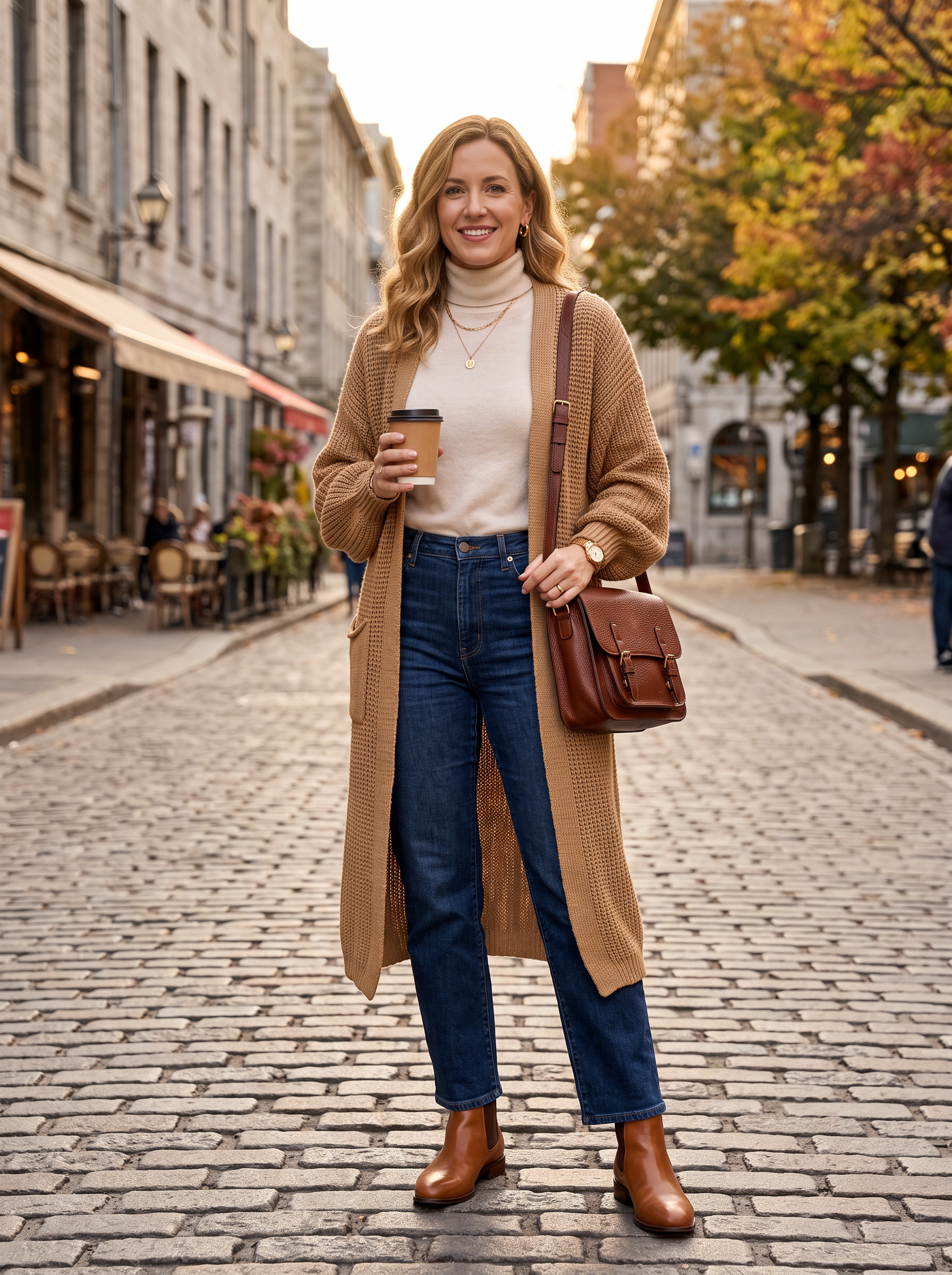【Lady First】Maxi Cardigan MARA Comfort Soft Style  – Made in Italy