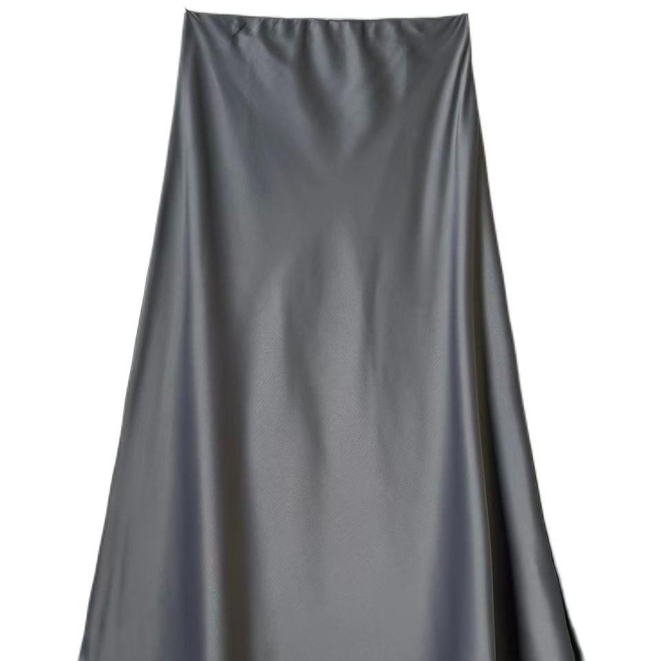 Gonna Lunga Effetto Raso Made in Italy con Finish Luminoso e Setoso Taglio Fluido e Elasticizzata per Comfort e Eleganza Perfetta per Occasioni Speciali