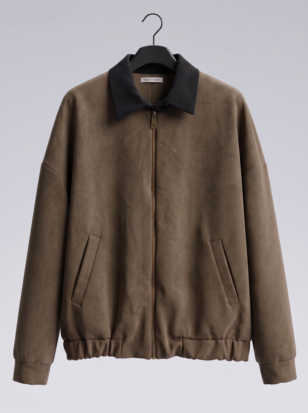 【Lady First】Giacca bomber Luana collo contrasto in velluto a coste – Made in Italy