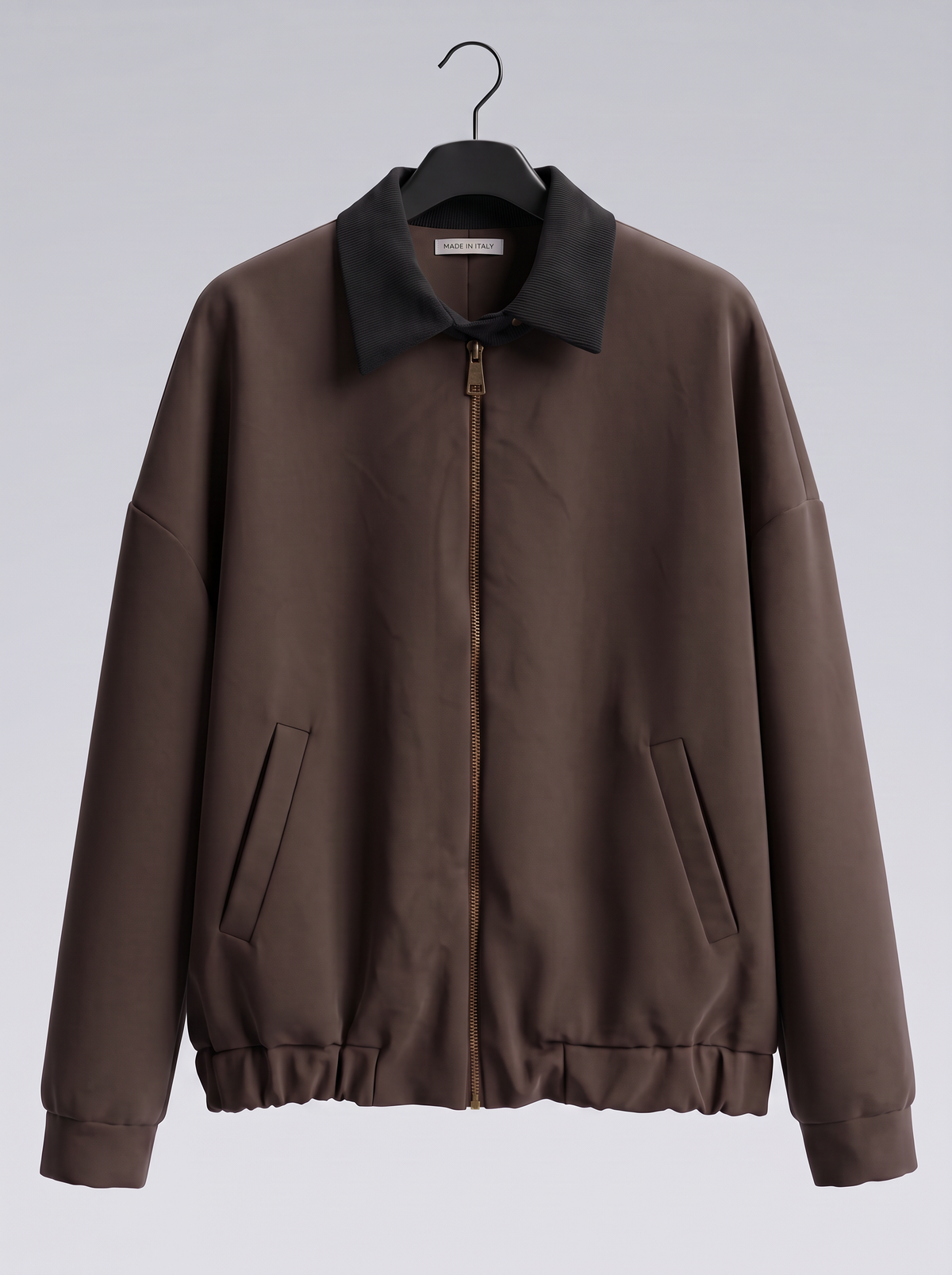 【Lady First】Giacca bomber Luana collo contrasto in velluto a coste – Made in Italy