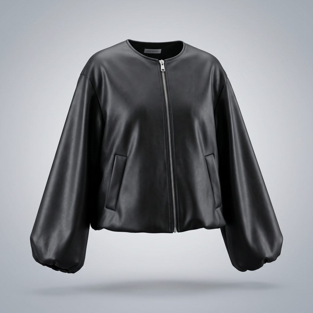 【Lady First】Giacca ecopelle Greta – Made in Italy