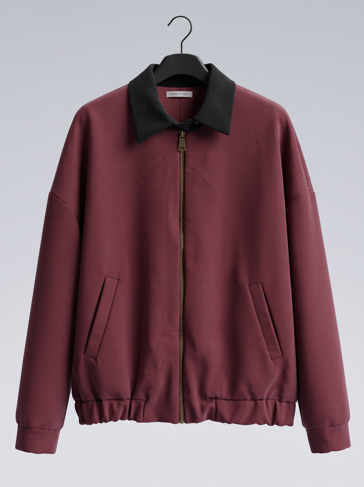 【Lady First】Giacca bomber Luana collo contrasto in velluto a coste – Made in Italy