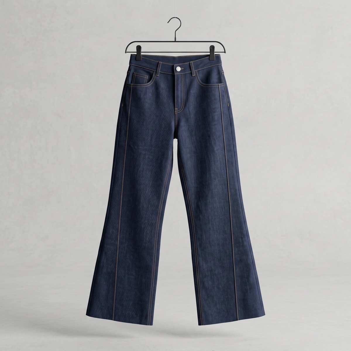 【Lady First】Jeans Angela a zampa vita alta