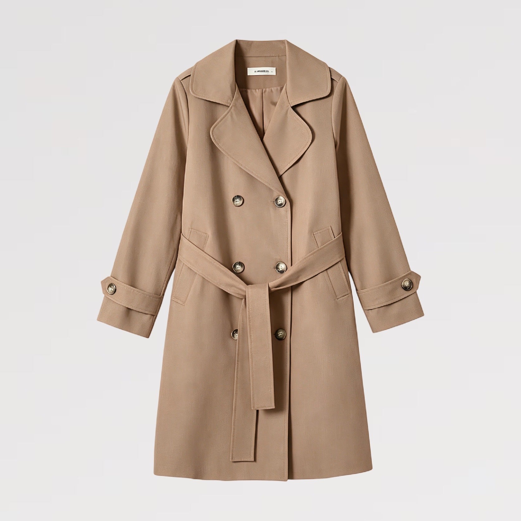 【Lady First】Trench Coat Elegance - Made in Italy - Eleganza Italiana con Stile Distintivo e Design Affascinante Sette Colori Eleganti Cuffia