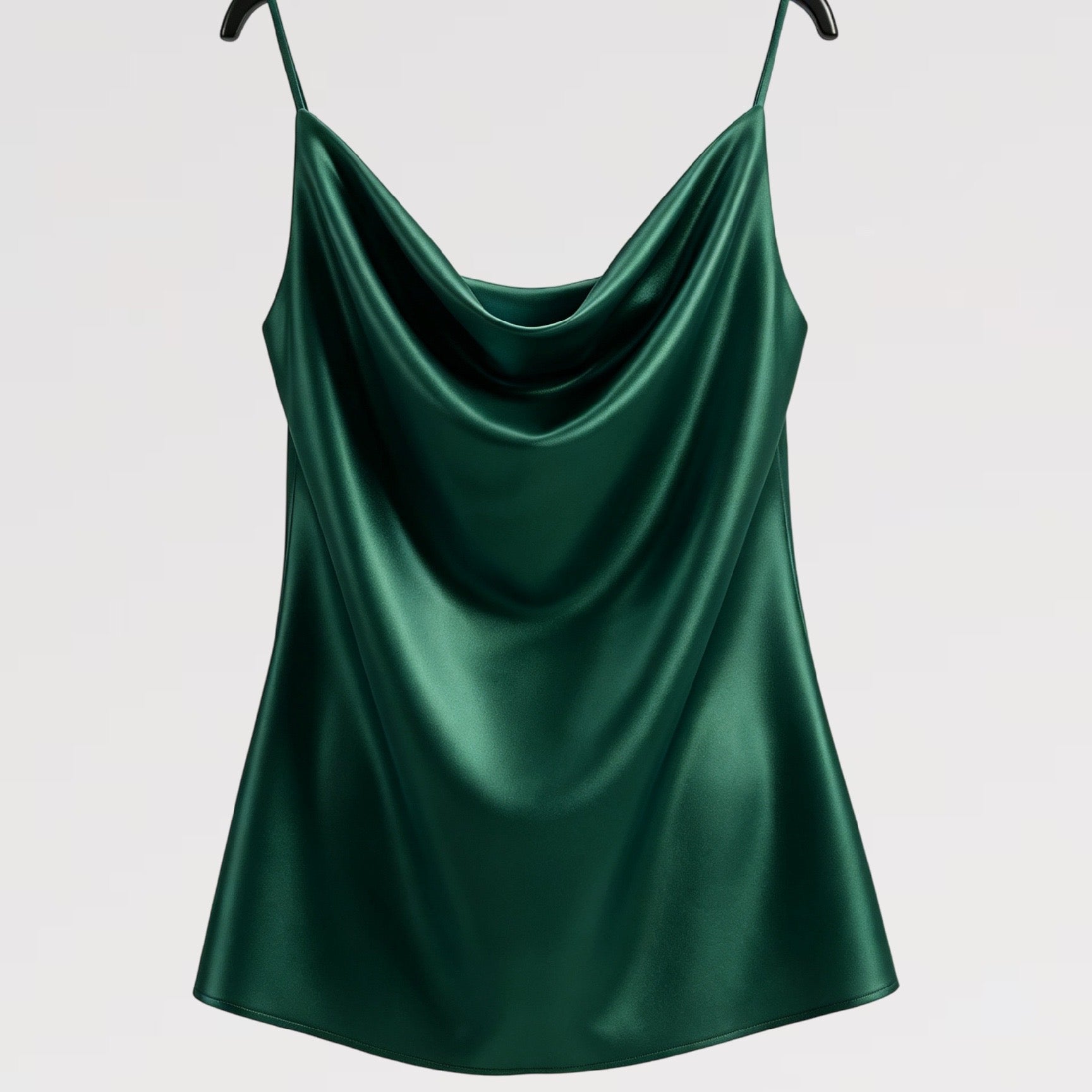 【Lady First】Canotta FLAVIA  a collo cadente, tessuto opaco, - Made in Italy