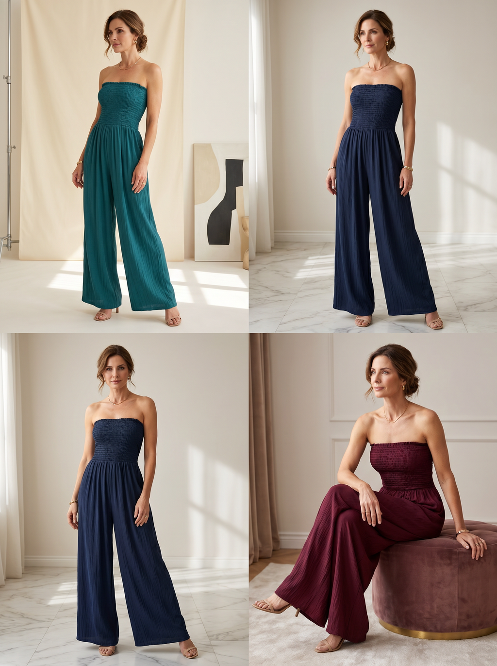 【Lady First】Tuta SOLEA Bandeau Viscosa Made in Italy Linea Soft