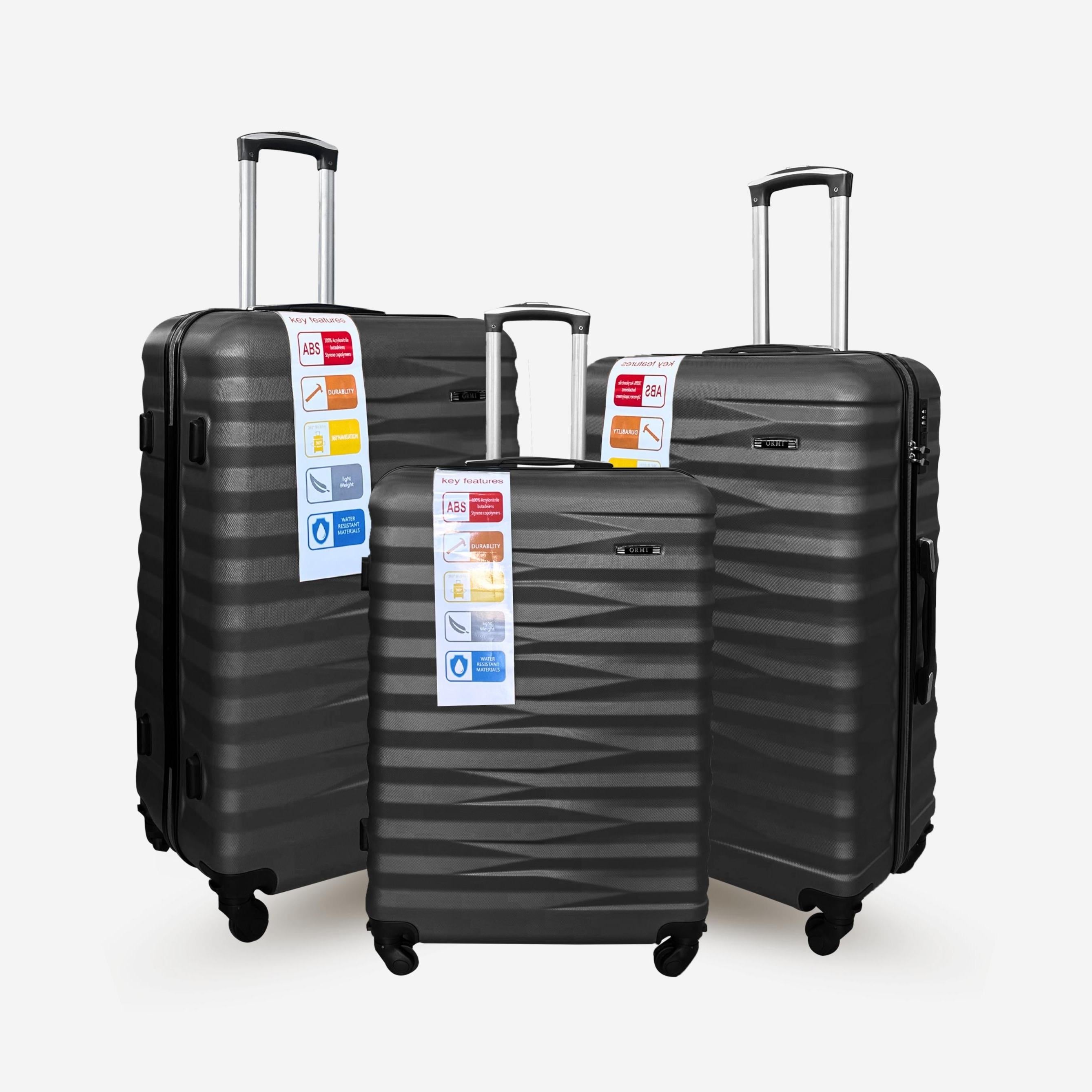 Set 3 Valigie ORMI WaveStyle (3 Pezzi) – S/M/L