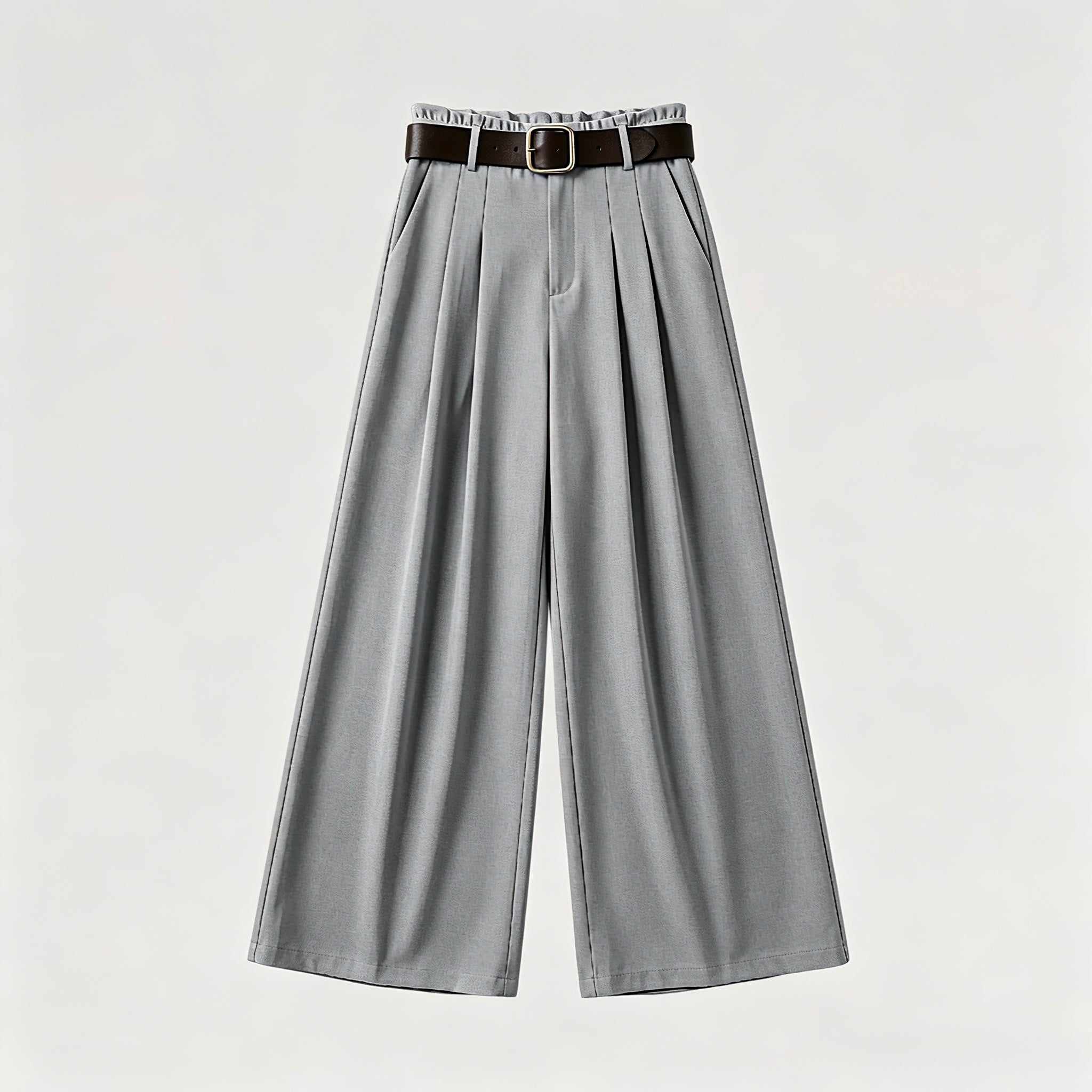 Pantalone Palazzo con Cintura in Vita - Made in Italy