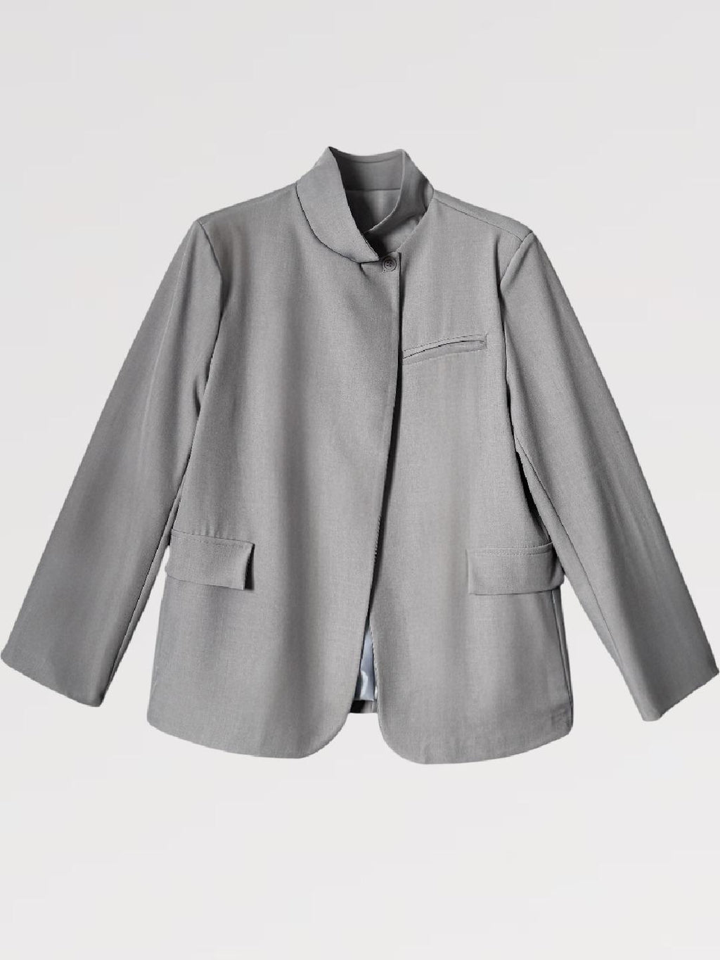 Blazer One Button Over Minimal Nero  – Made in Italy vestibilita' over