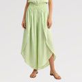 【Lady First】Pantalone GIOIA doppio strato effetto gonna, disponibile versione tinta unita e pois-Made in Italy